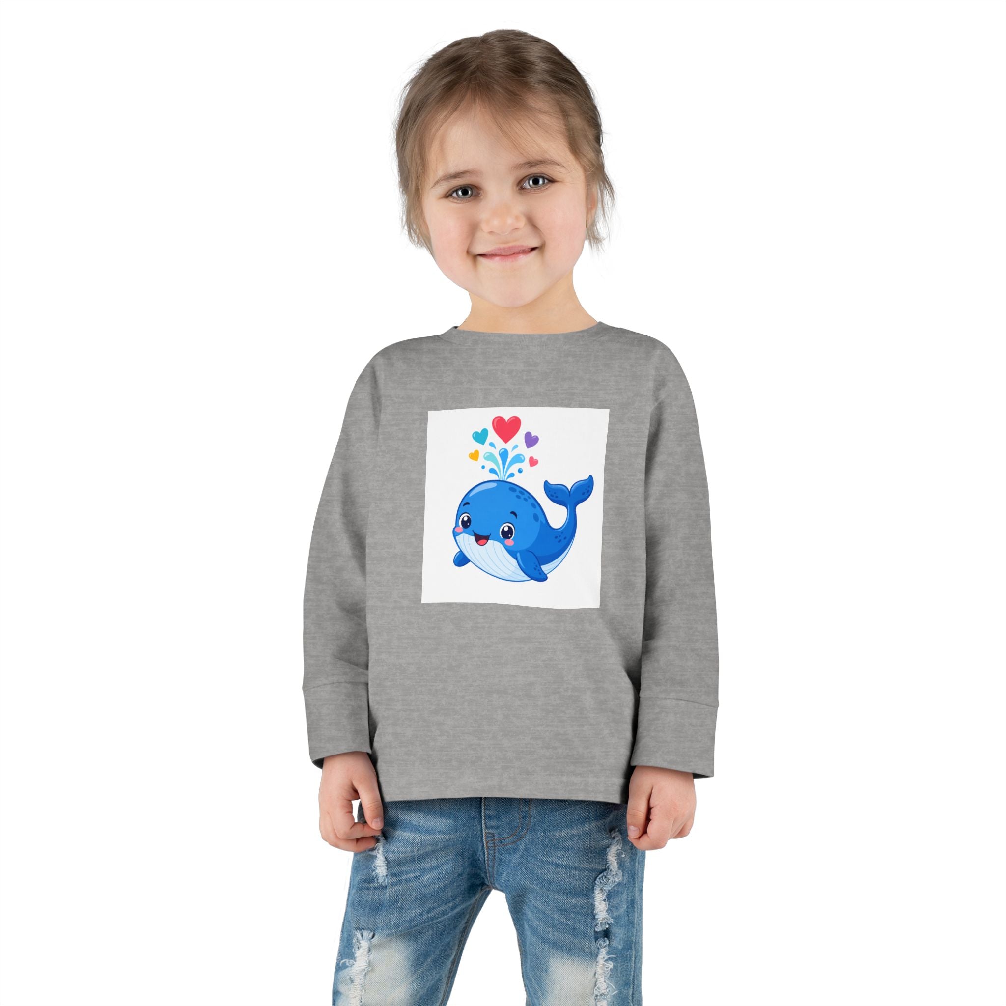 Happy Whale Toddler Long-Sleeve Tee — Nureli Kids