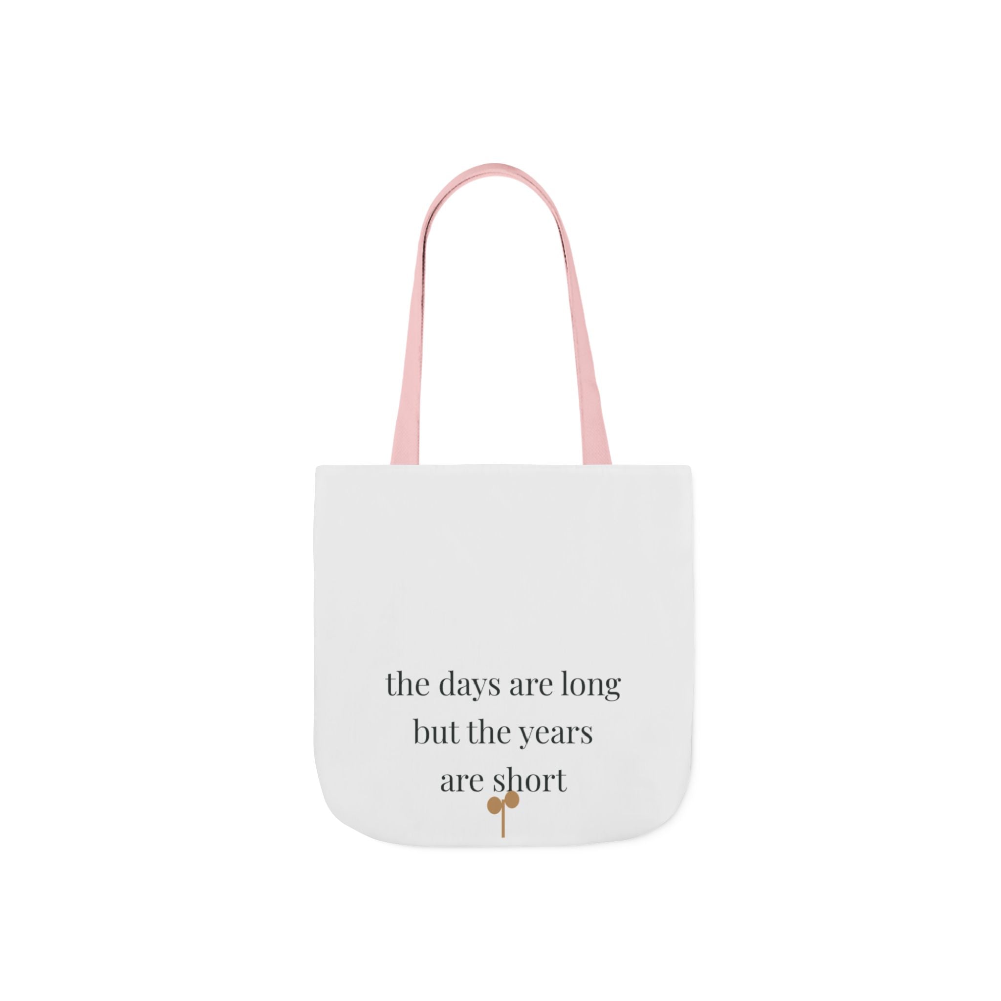 The days are long but the years are short Tote canvas tote bag from the Nureli collection, view 4