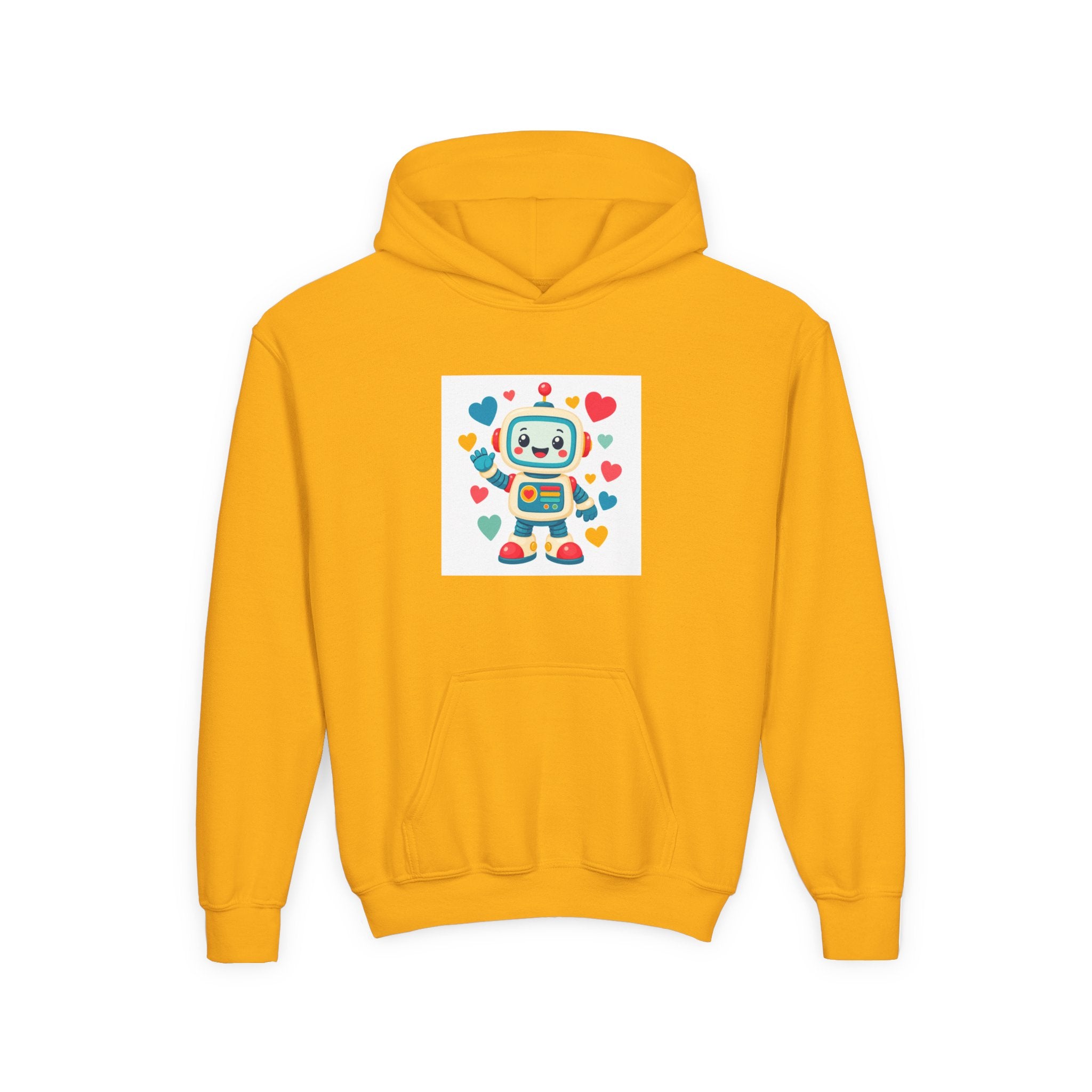 Beep Boop Robot soft toddler hoodie from the Nureli collection, view 4