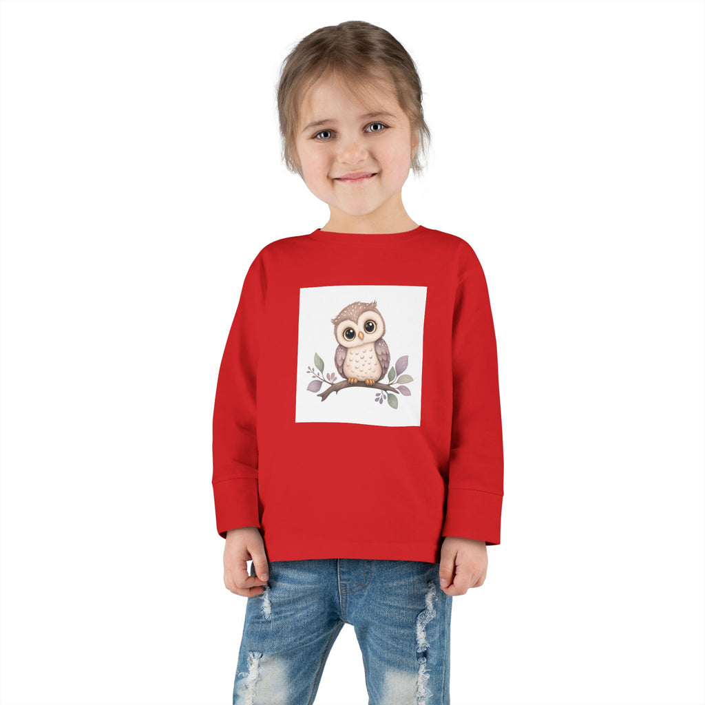 Wise Little Owl Toddler Long-Sleeve Tee — Nureli Kids