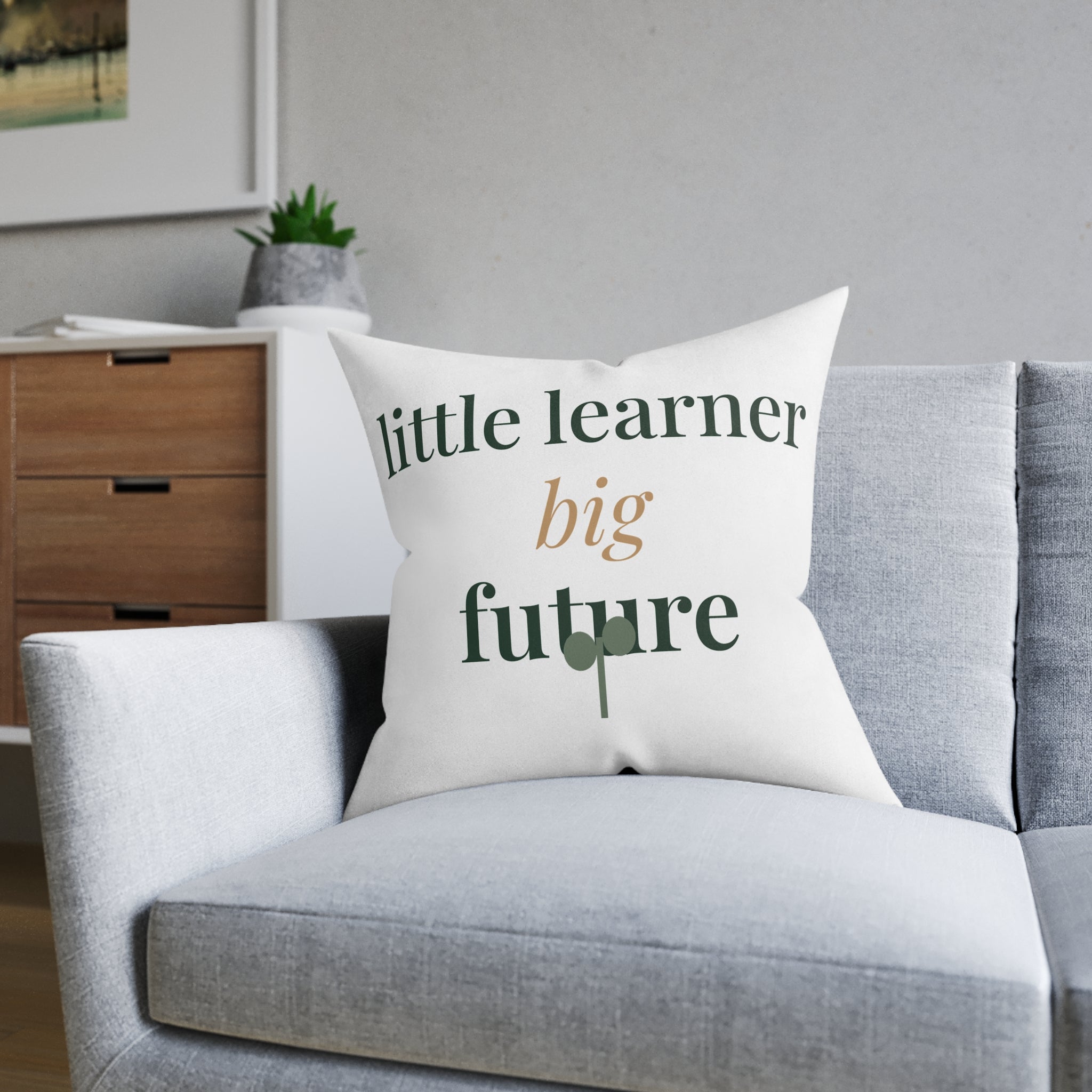 Little learner, big future Pillow