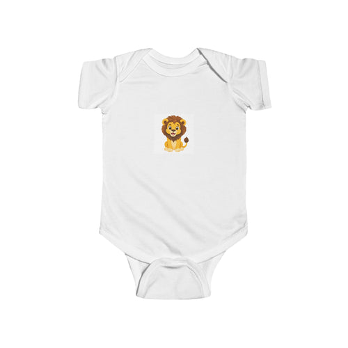 Brave Little Lion baby bodysuit onesie for newborns and infants by Nureli Kids