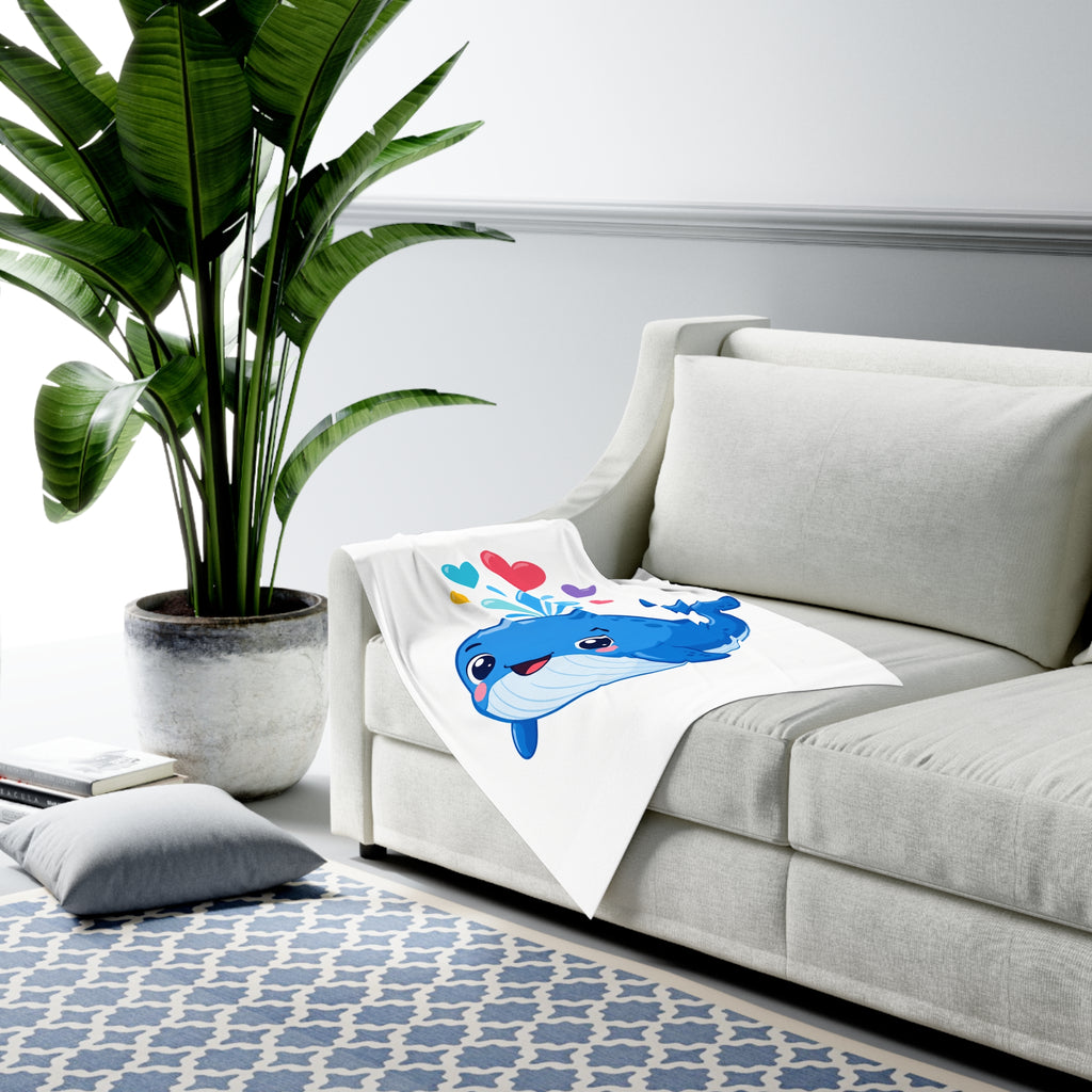 Happy Whale Baby Swaddle Blanket — Nureli Kids
