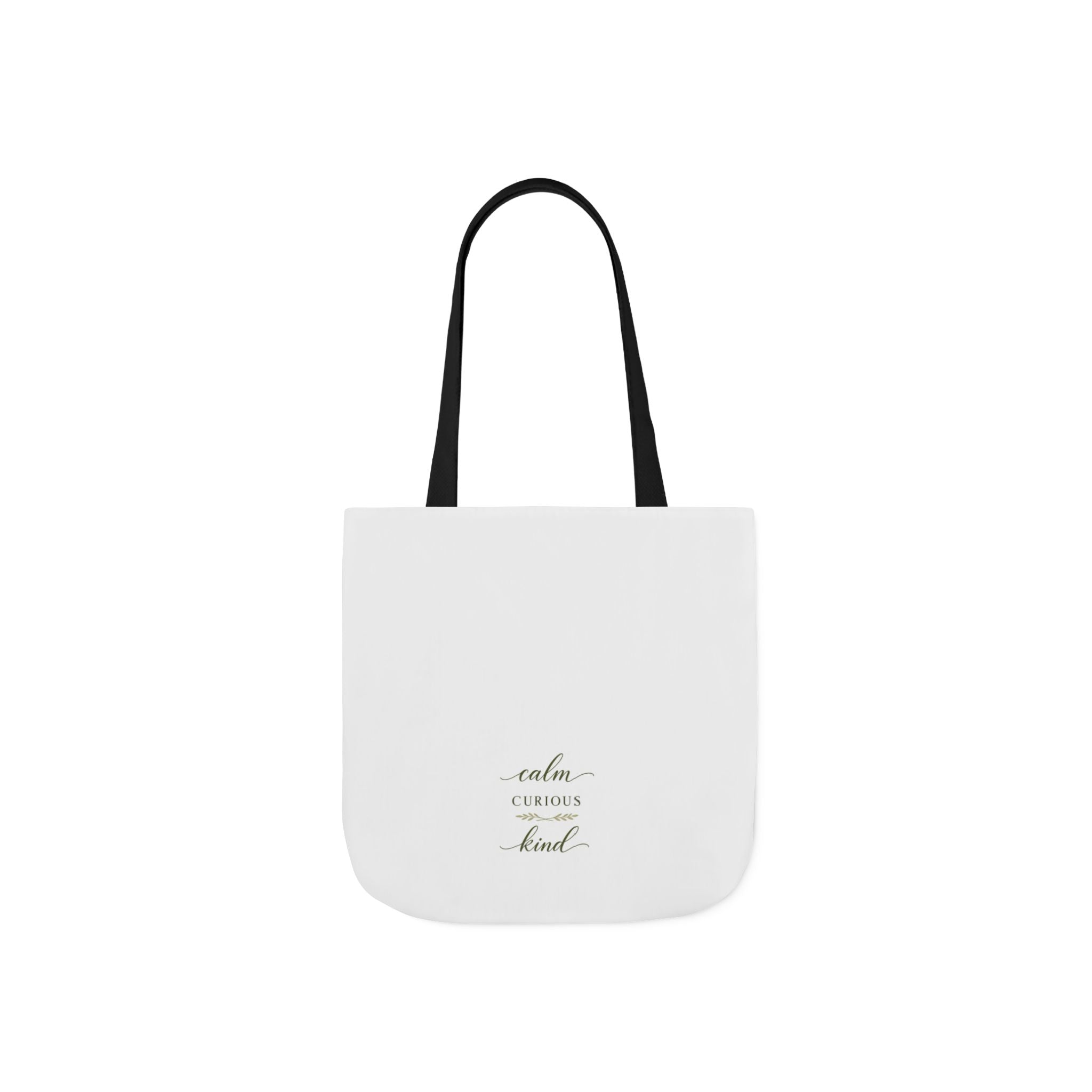 Calm, Curious, Kind canvas tote bag from the Nureli collection, view 3