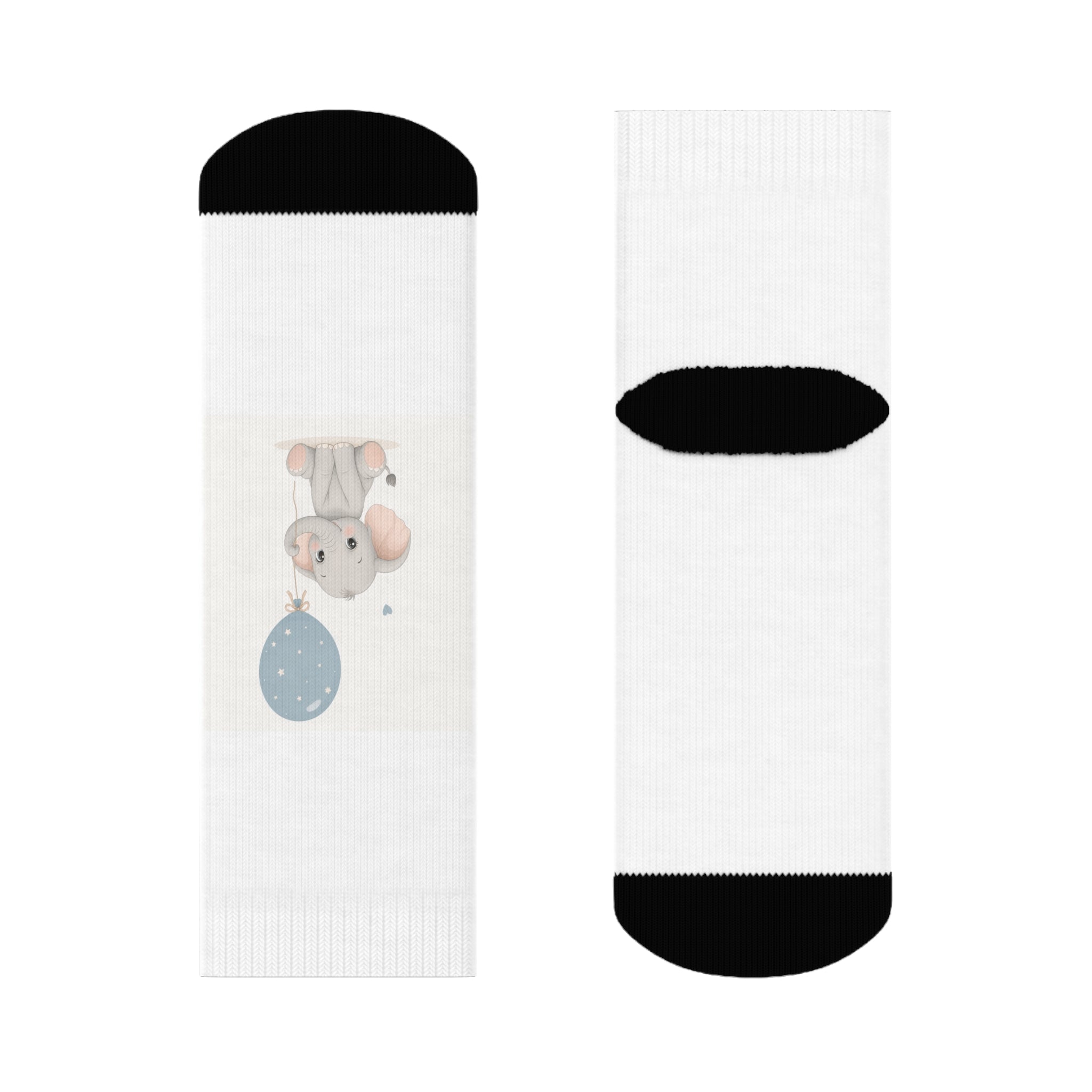 Little Elephant kids crew socks from the Nureli collection, view 2