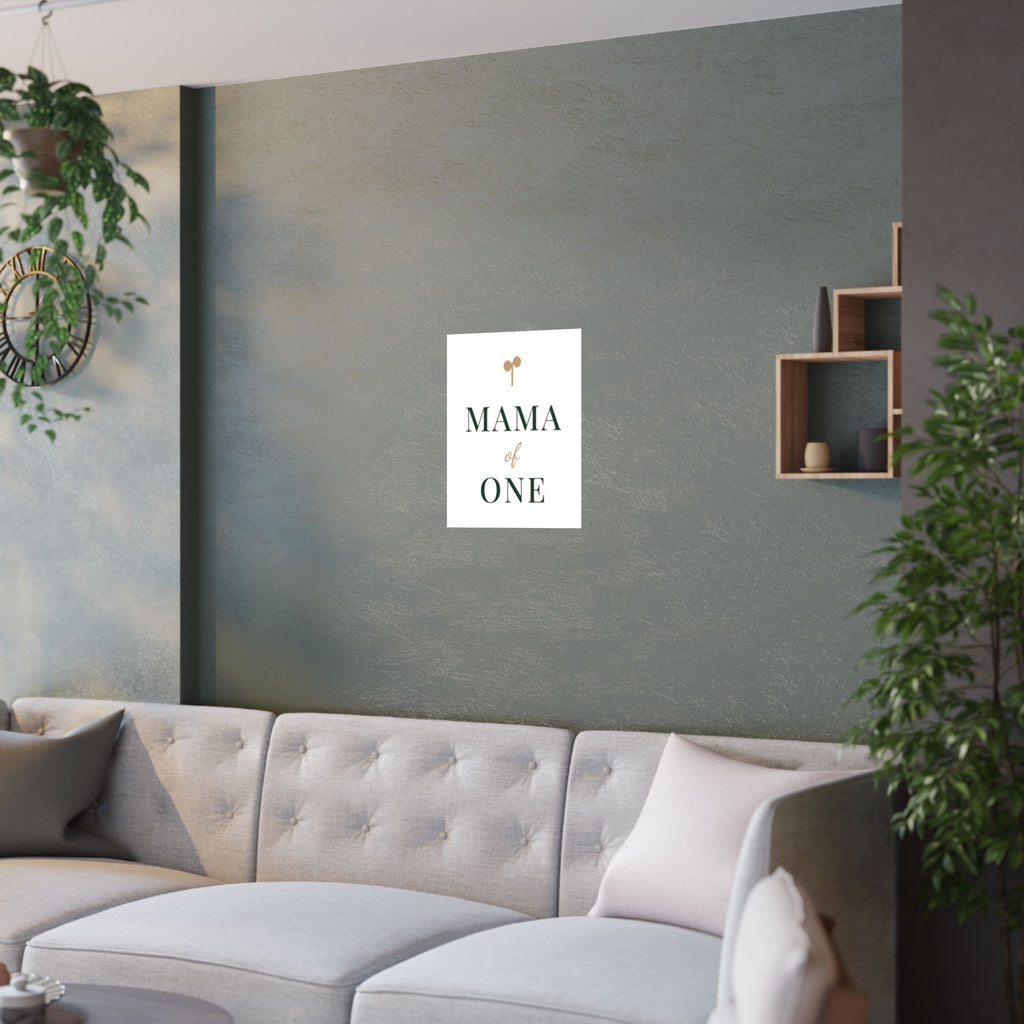 Mama of one wall art print from the Nureli collection, view 9