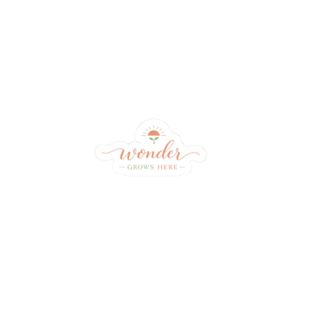 Wonder Grows Here Sticker