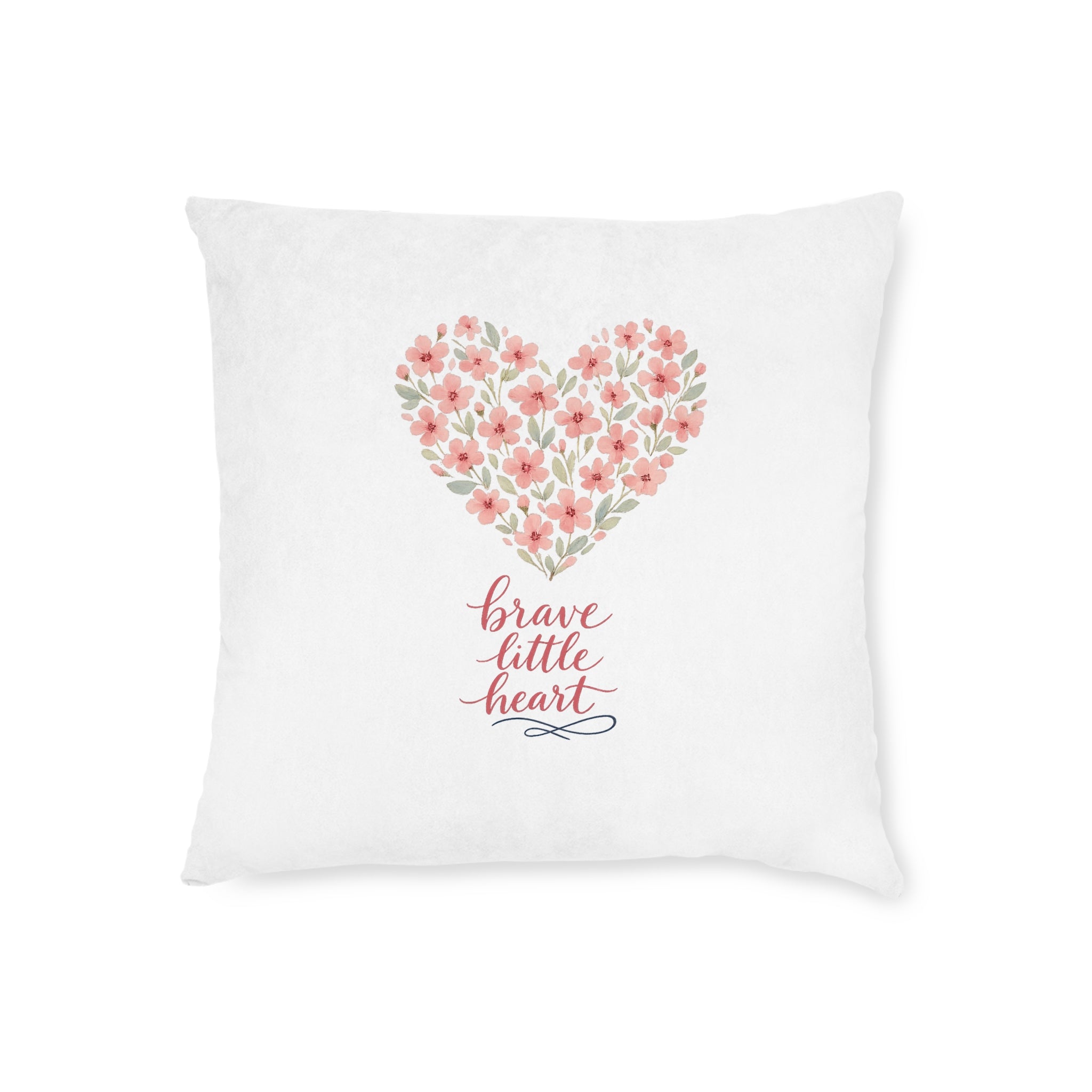 Brave little Heart Throw Pillow