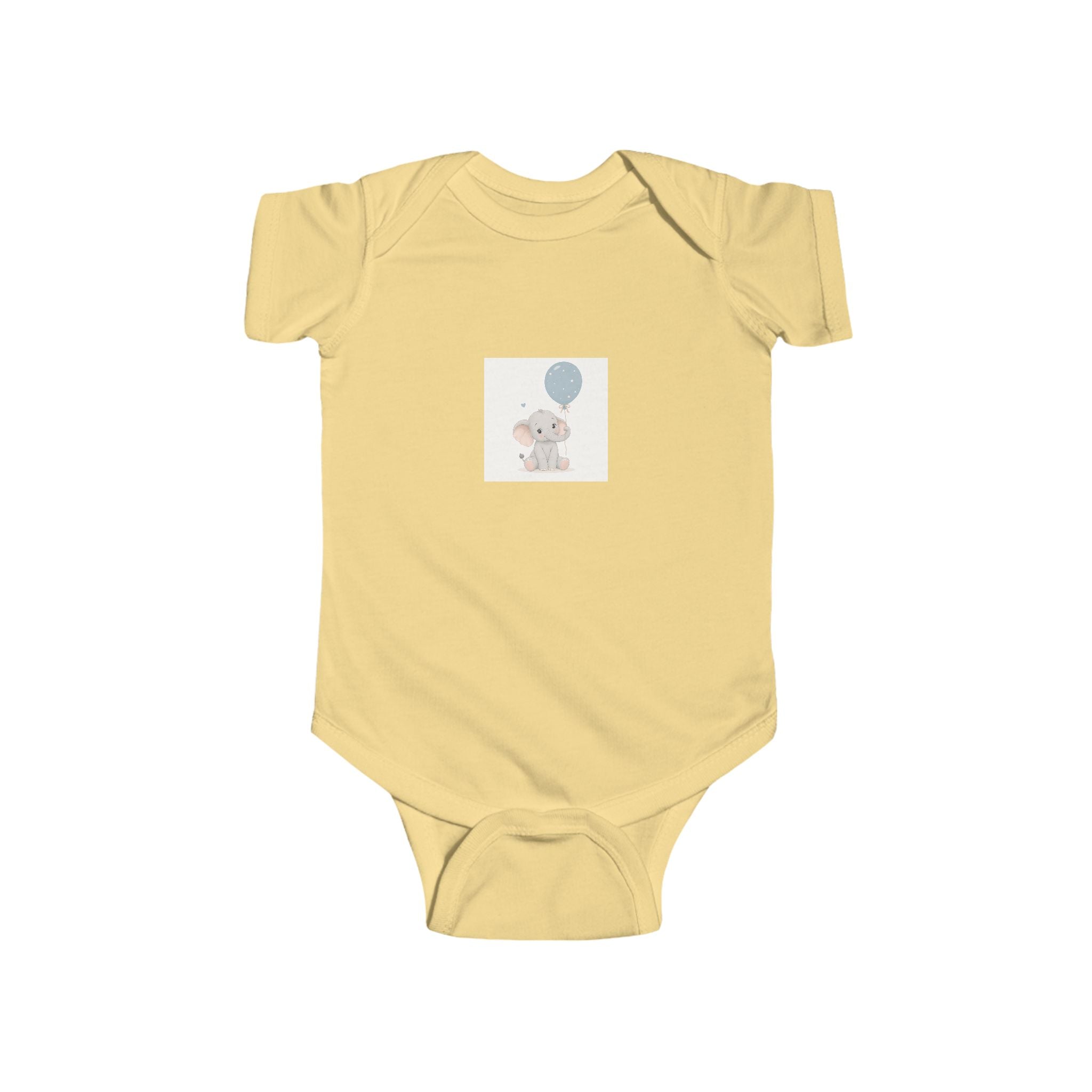 Little Elephant soft baby bodysuit from the Nureli collection, view 4