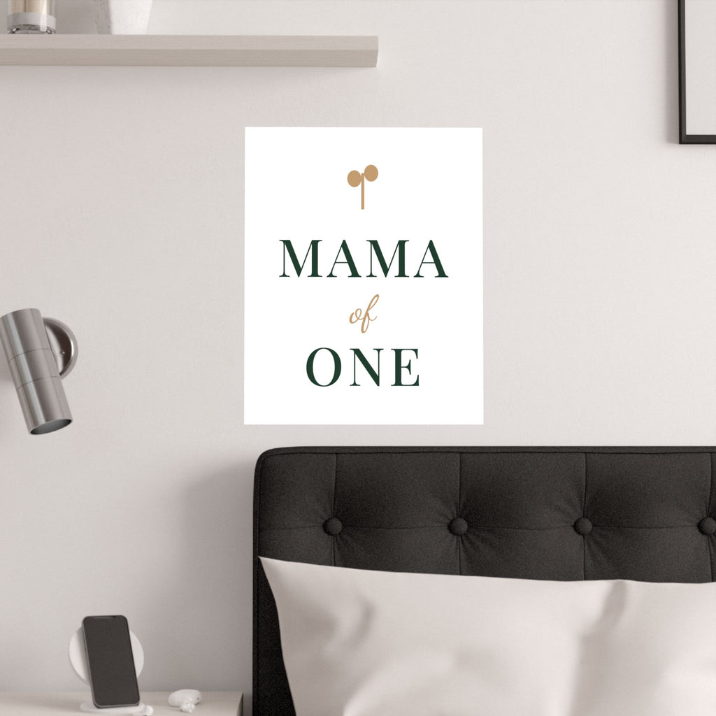 Mama of one wall art print from the Nureli collection, view 8