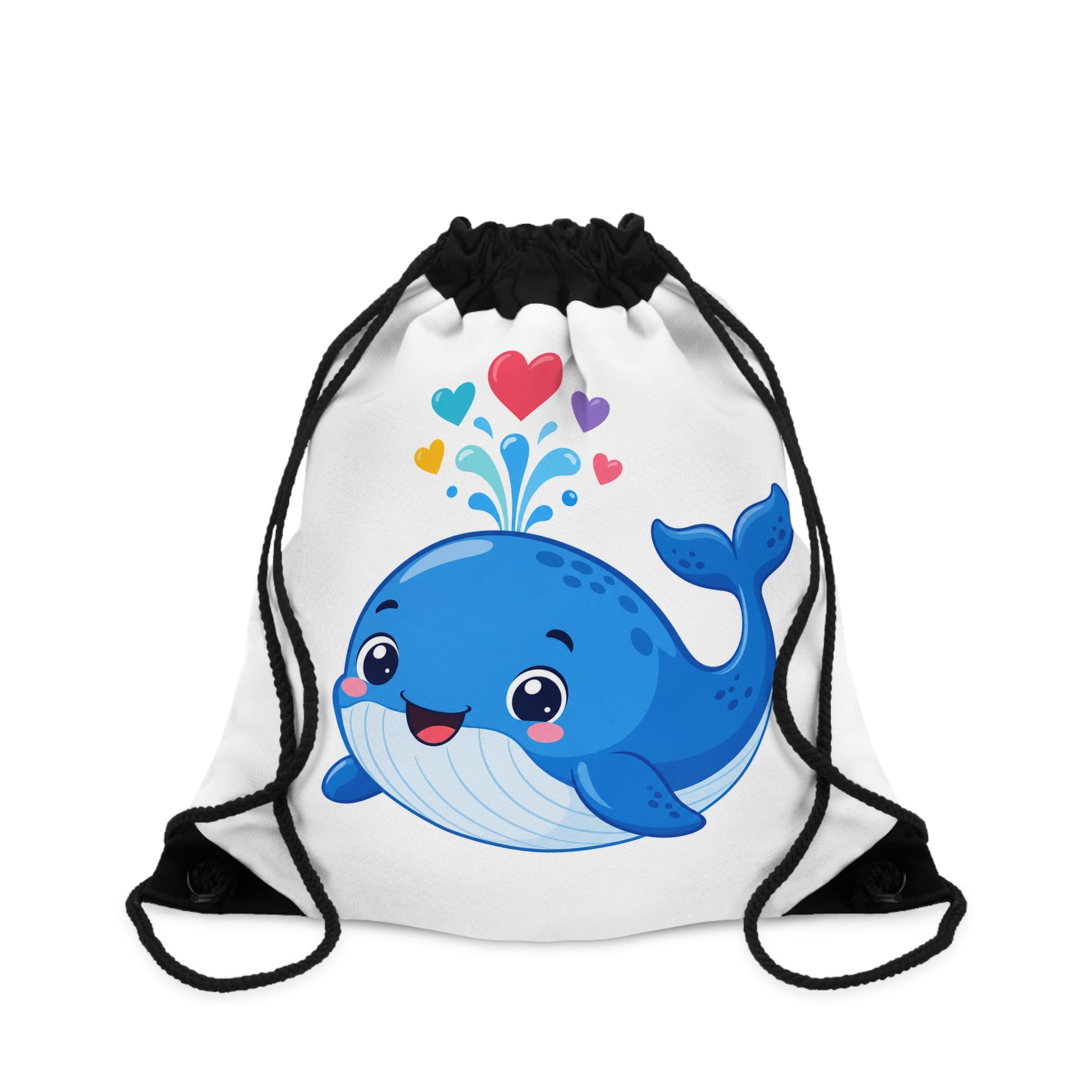 Happy Whale Kids Drawstring Bag - Nureli Kids