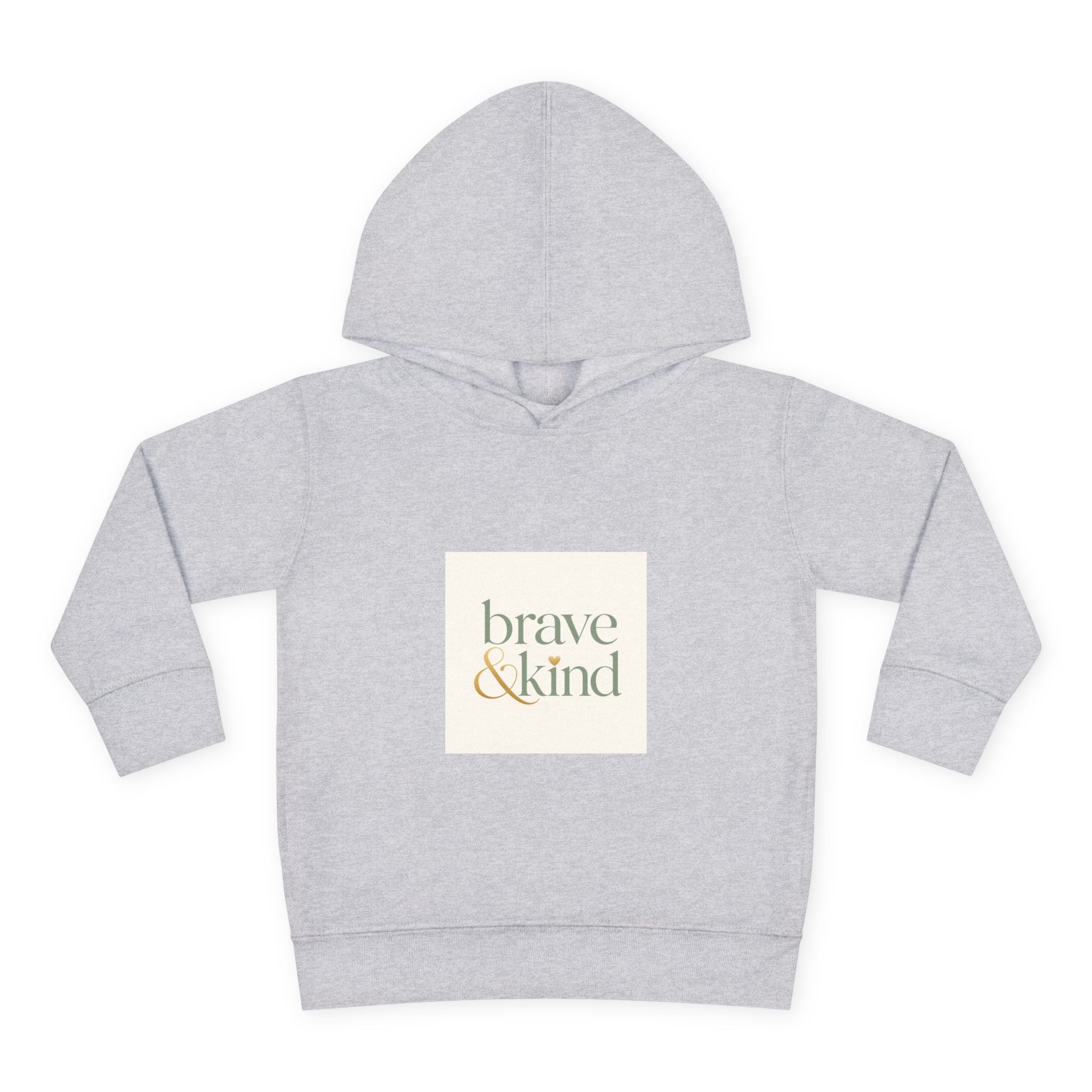 Brave And Kind soft toddler hoodie from the Nureli collection, view 3