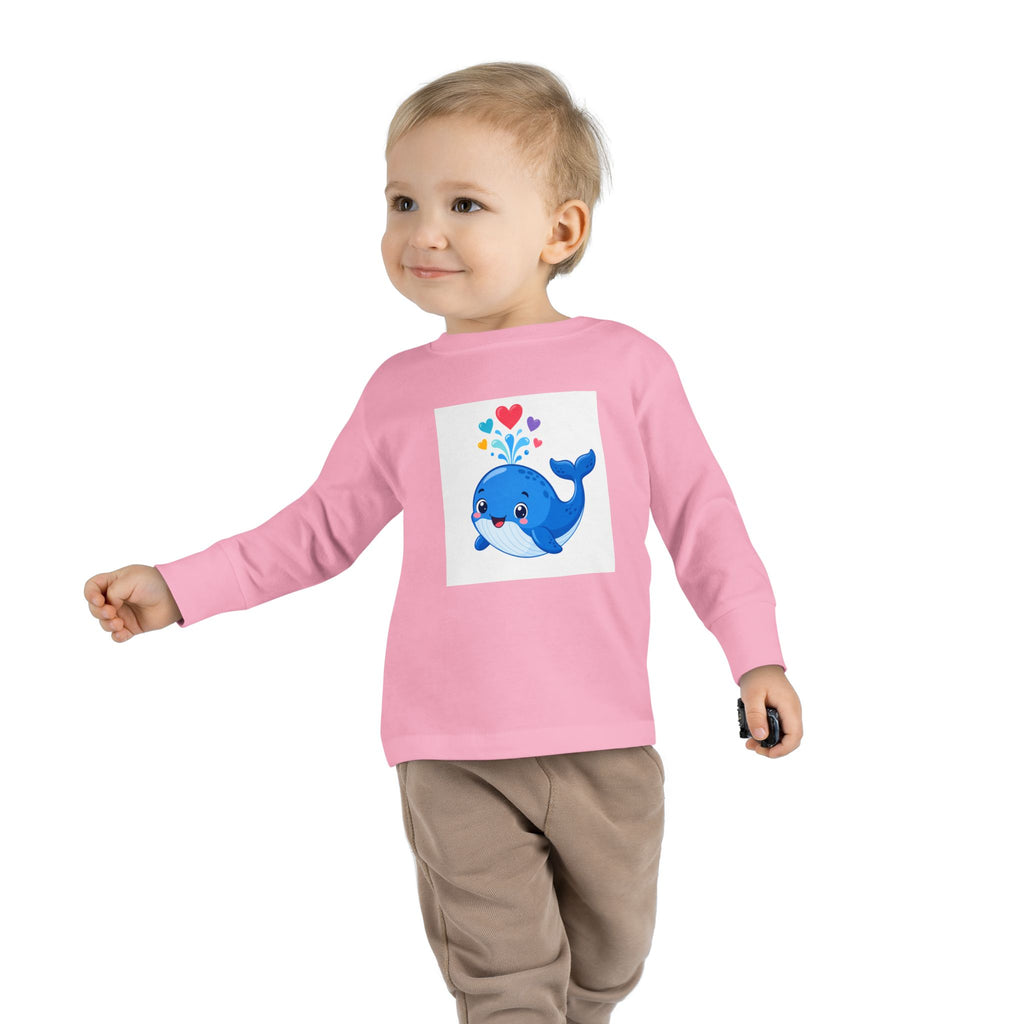Happy Whale Toddler Long-Sleeve Tee — Nureli Kids