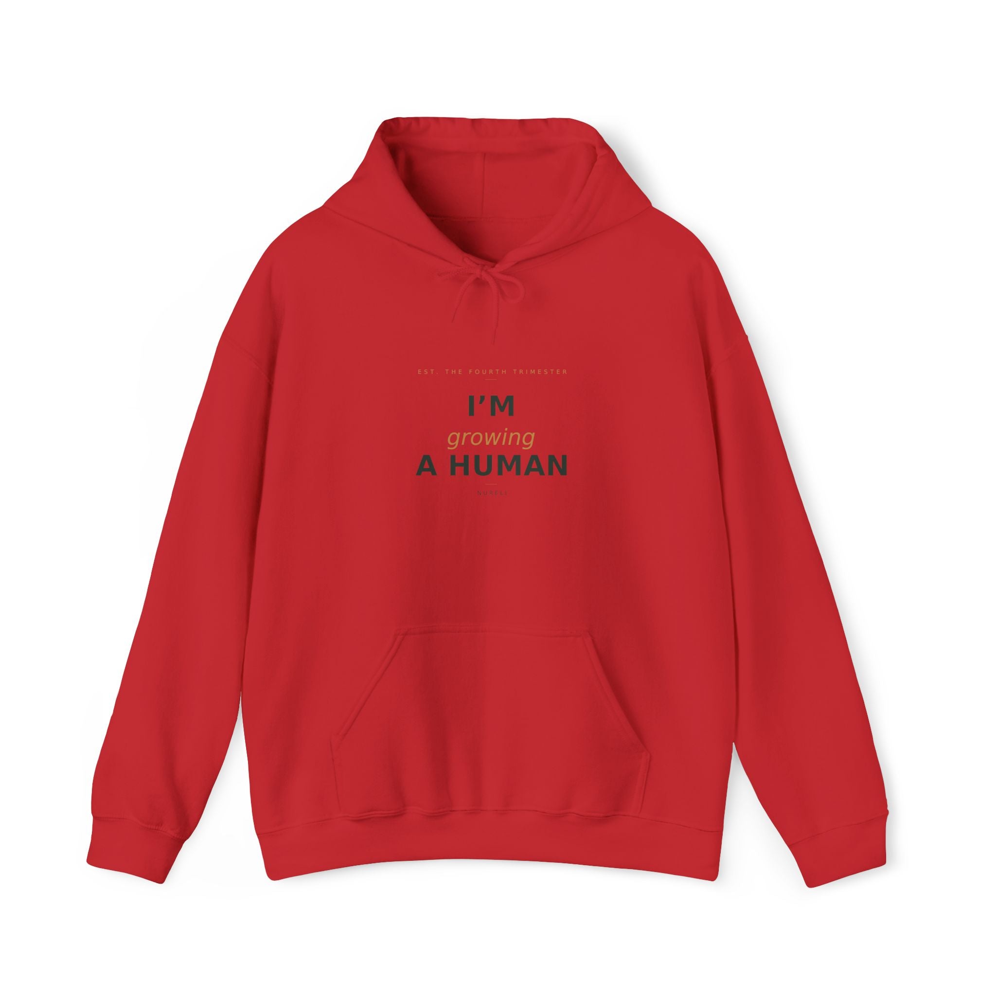 I'm Growing a Human soft unisex hoodie from the Nureli collection, view 12