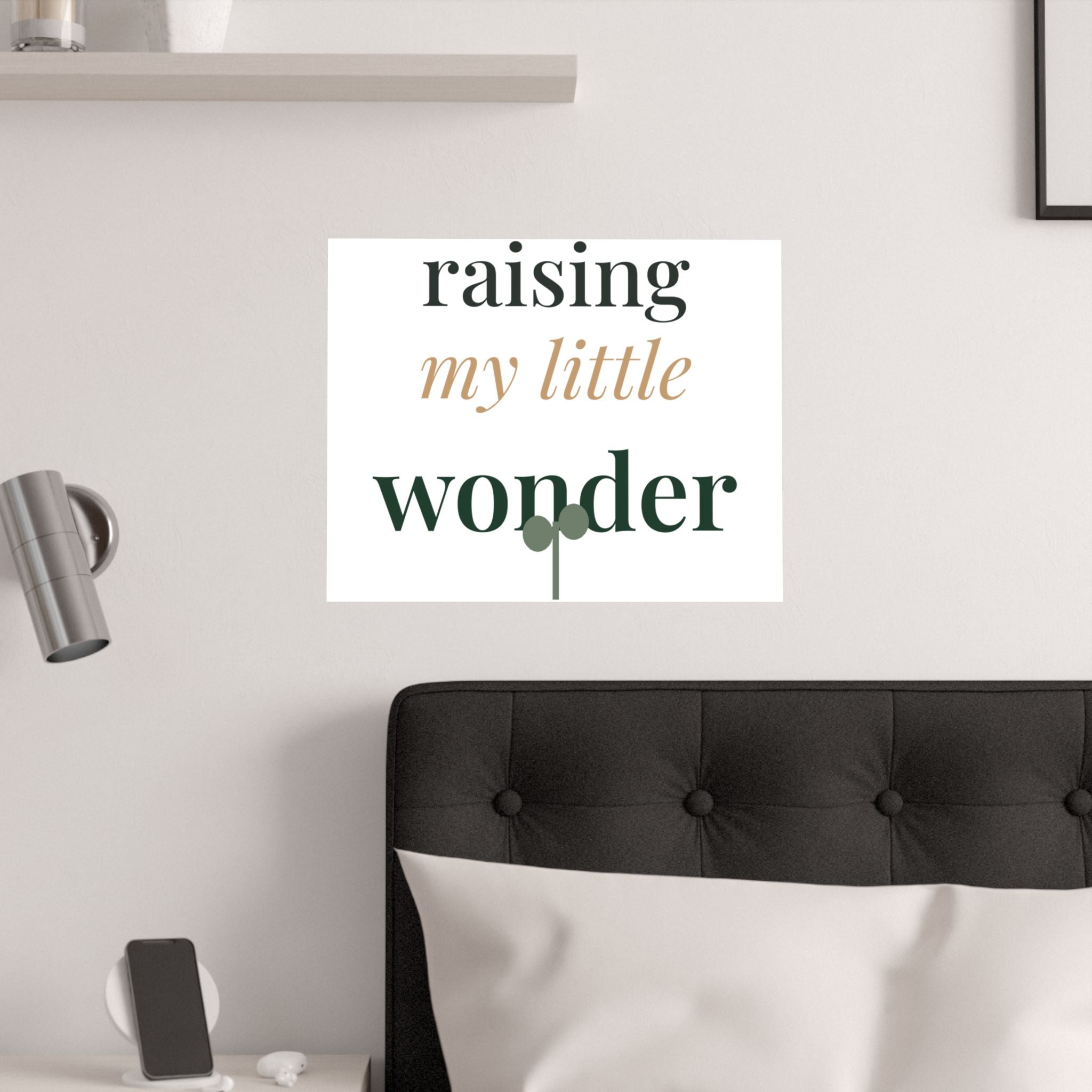 Raising my little wonder Art Print