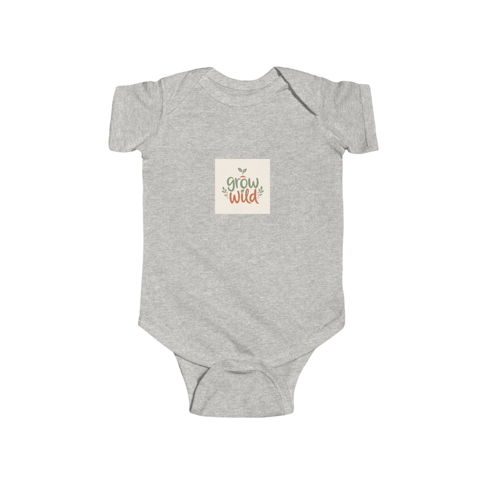 Grow Wild soft baby bodysuit from the Nureli collection, view 2