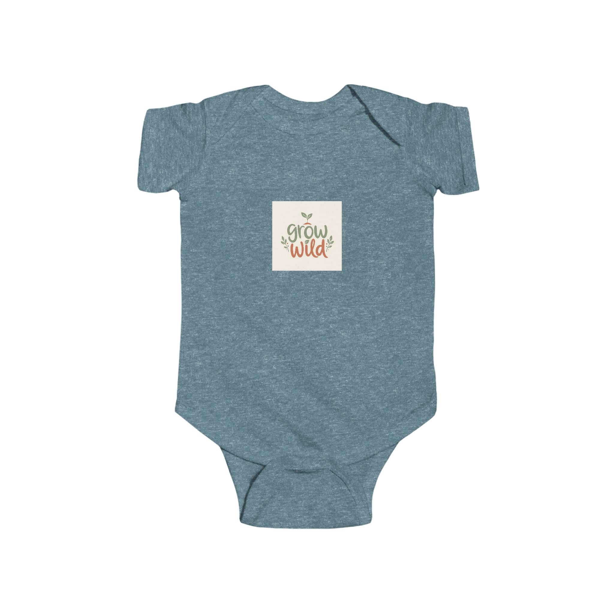 Grow Wild soft baby bodysuit from the Nureli collection, view 6