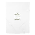 Calm, Curious, Kind Swaddle Blanket