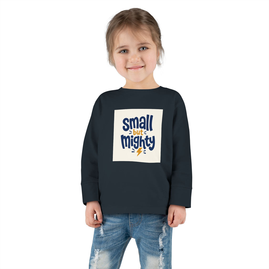 Small But Mighty Toddler Long-Sleeve Tee from the Nureli collection, view 23