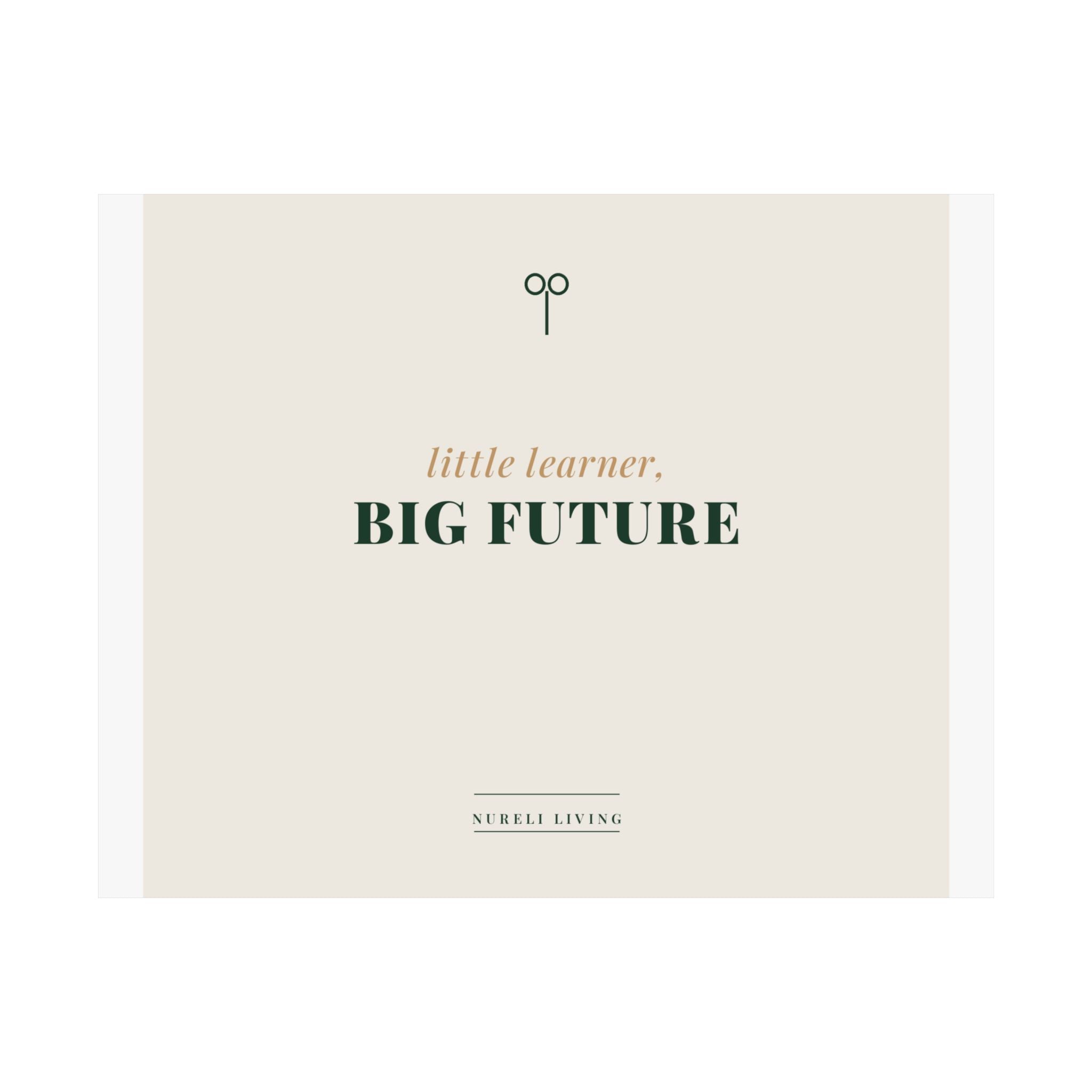 Little Learner Big Future Art Print