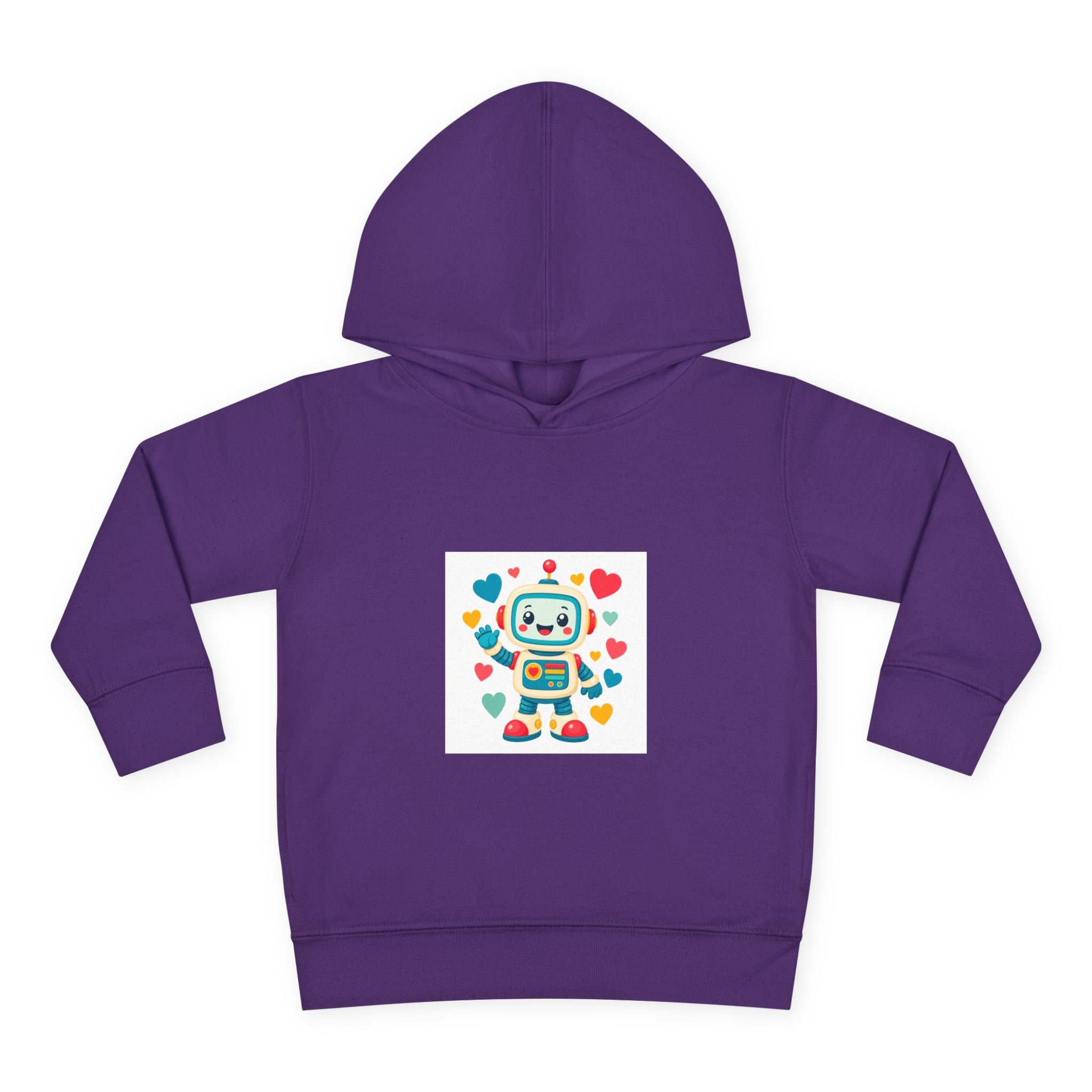Beep Boop Robot soft toddler hoodie from the Nureli collection, view 11