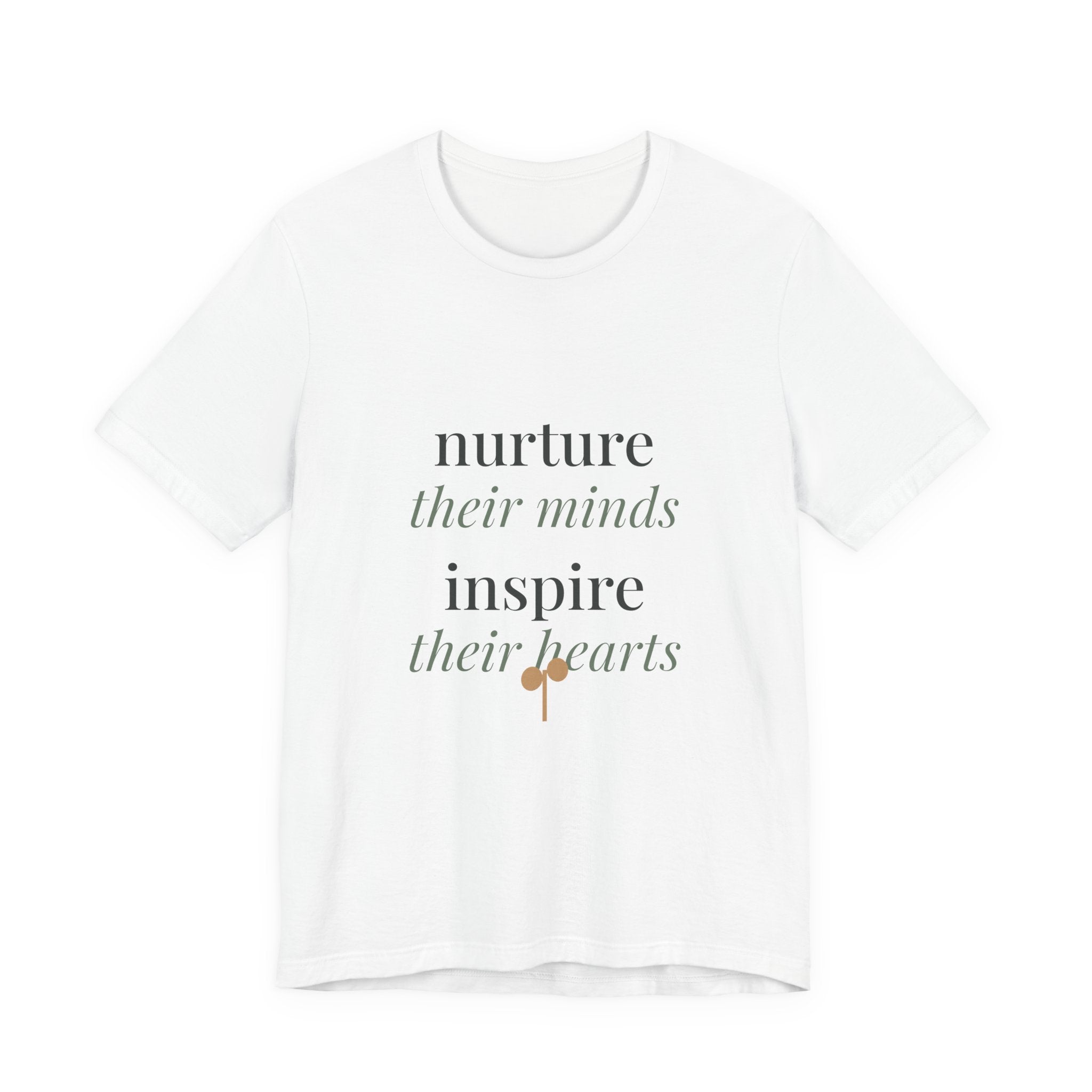 Nurture their minds, inspire their hearts soft cotton tee from the Nureli collection