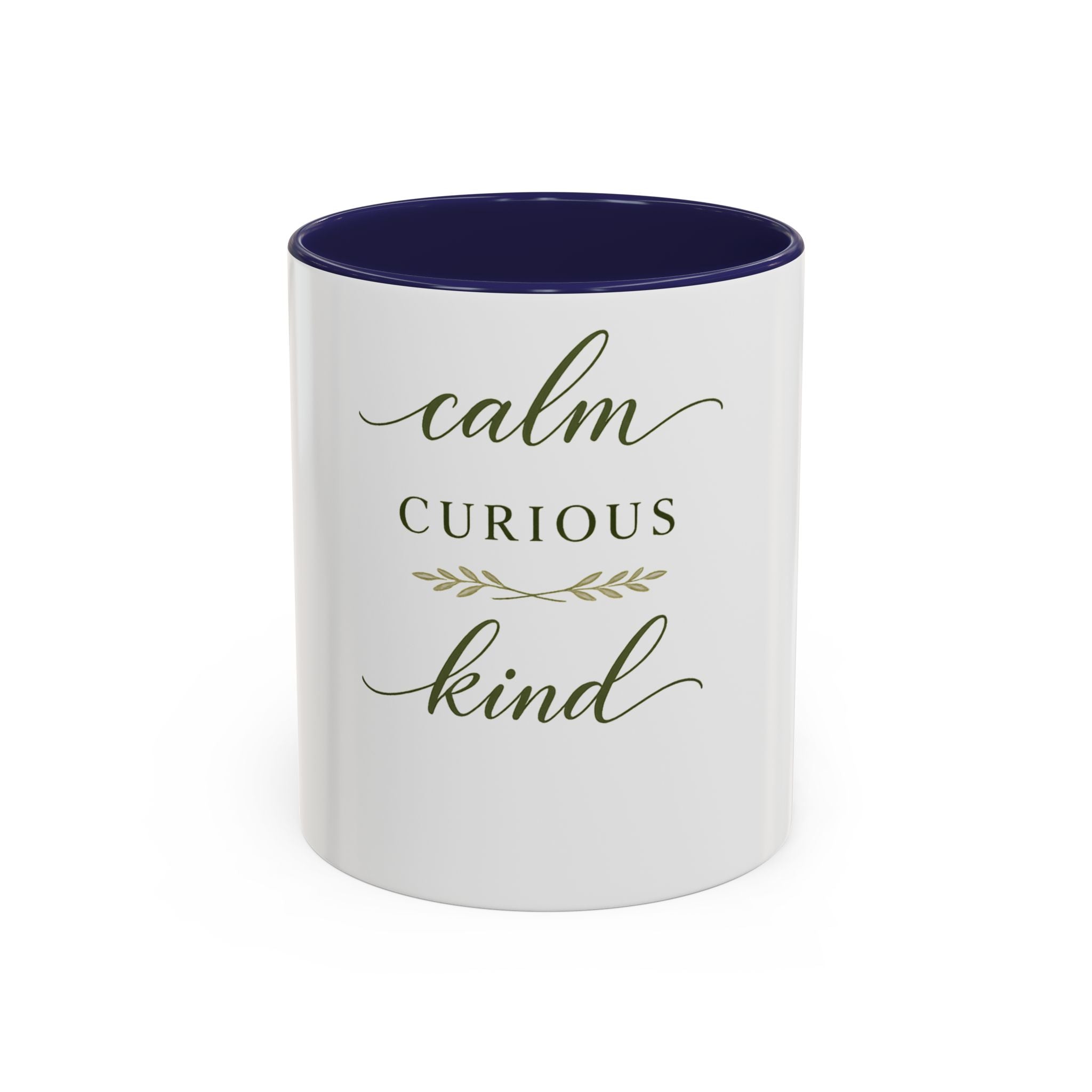 Calm, Curious, Kind ceramic coffee mug from the Nureli collection, view 3