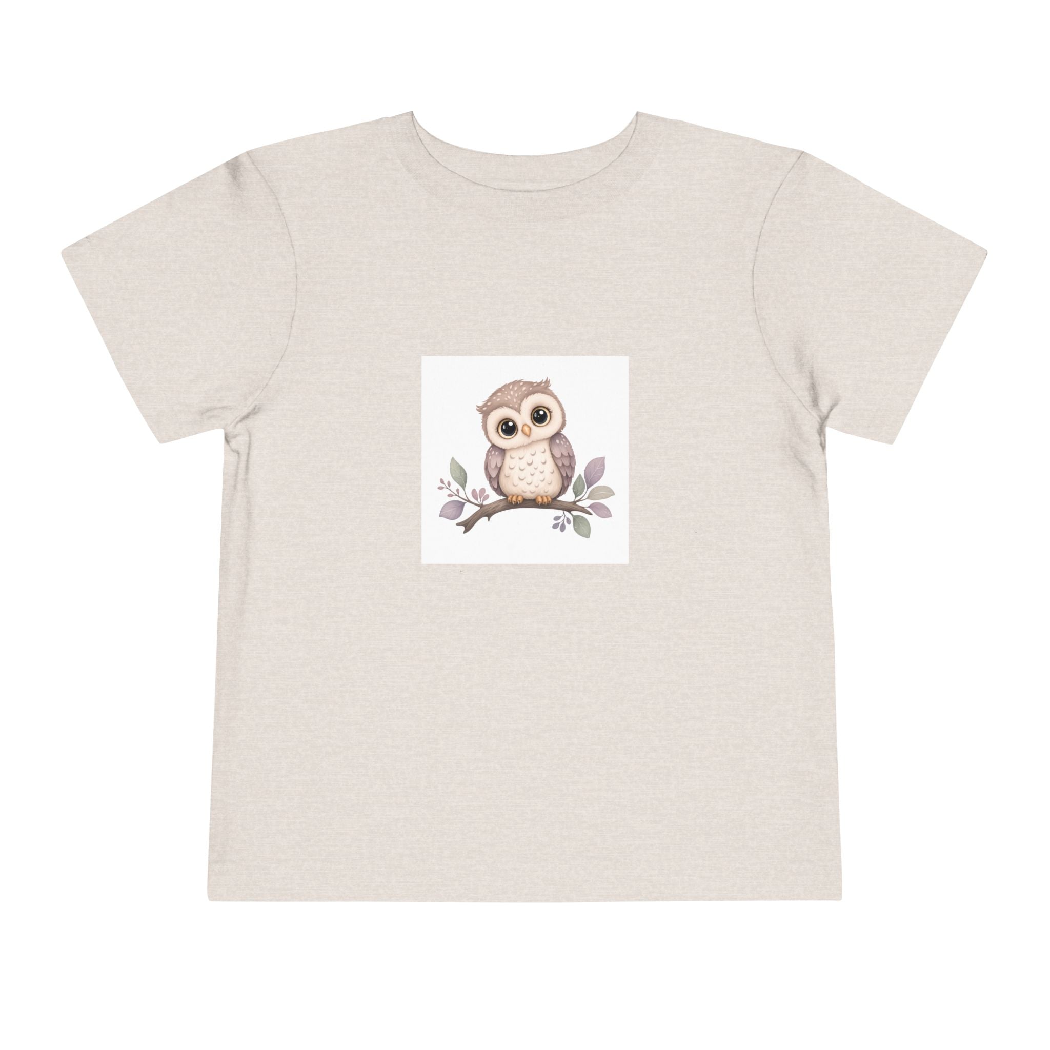 Wise Little Owl soft toddler tee from the Nureli collection, view 5