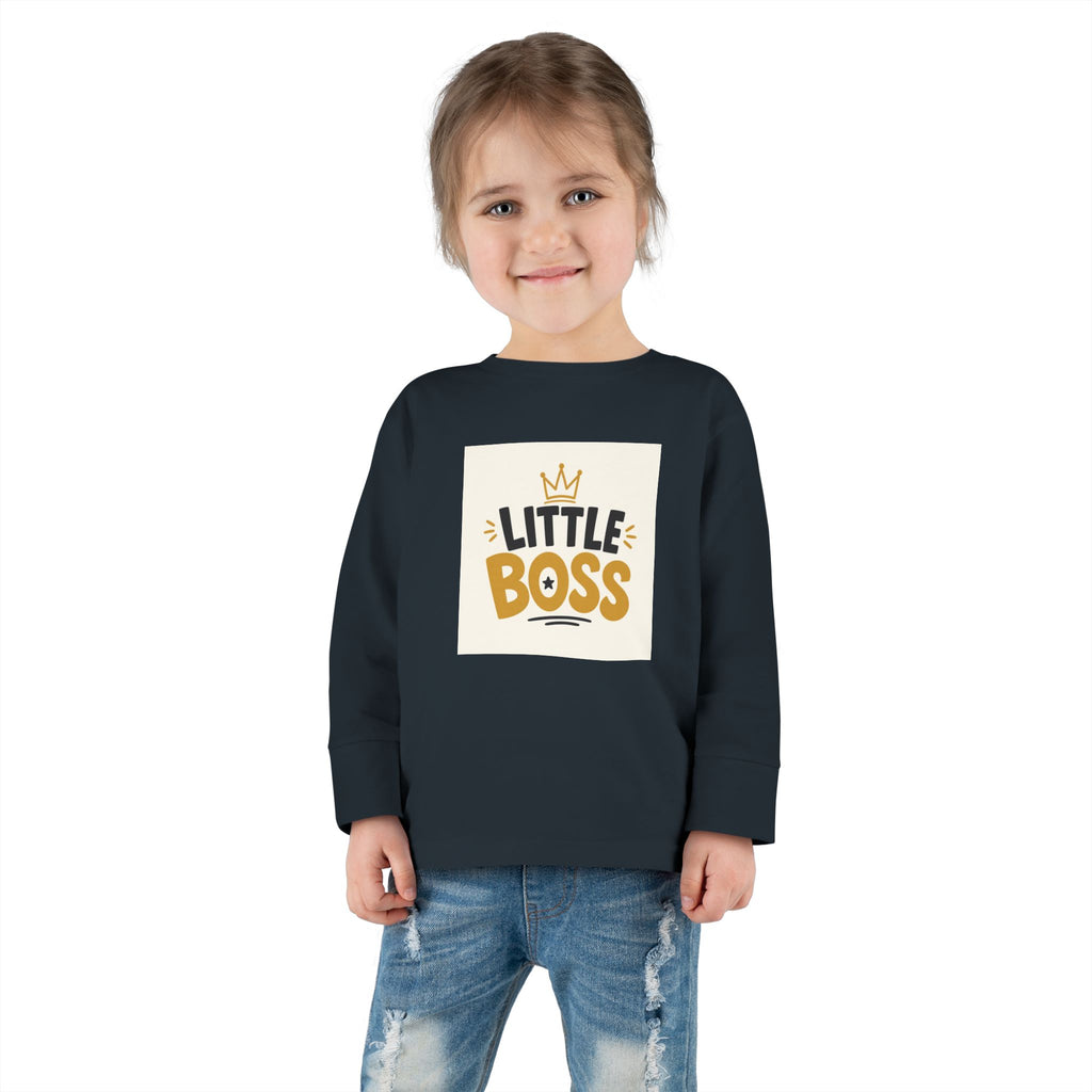 Little Boss Toddler Long-Sleeve Tee from the Nureli collection, view 23