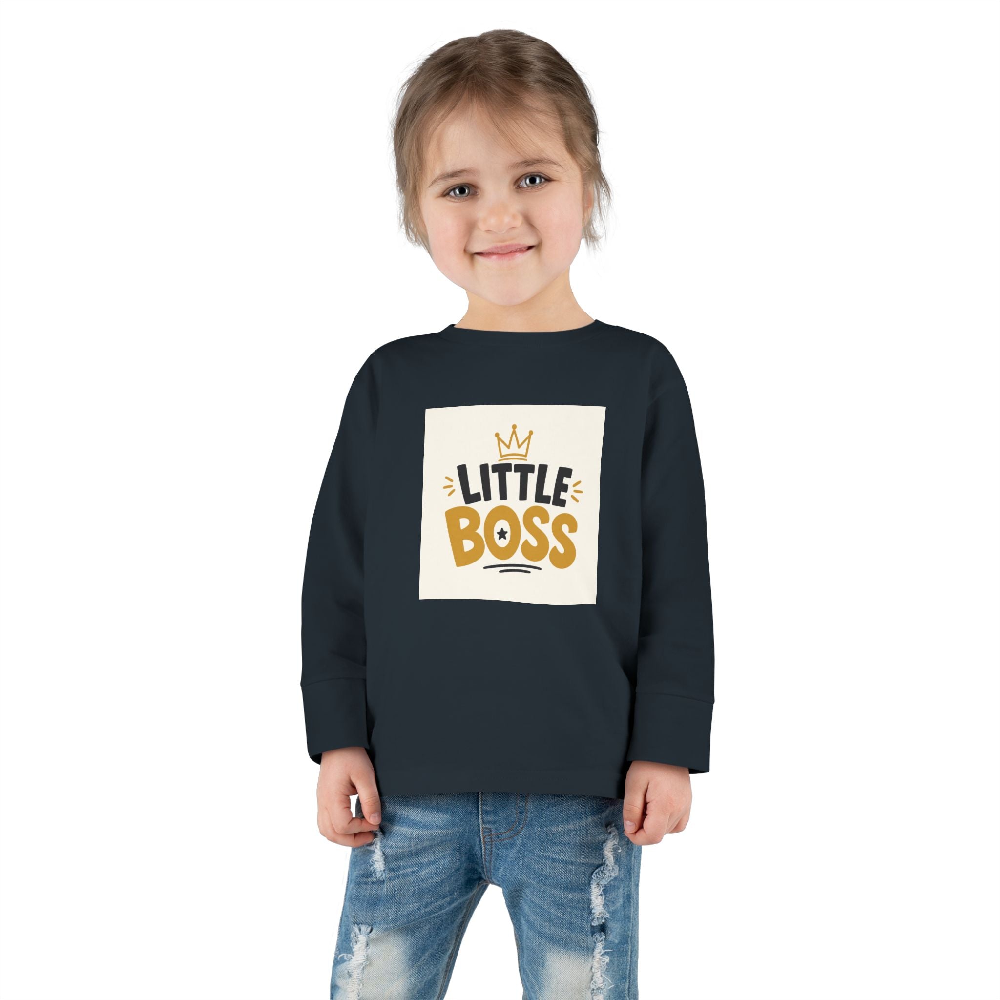 Little Boss Toddler Long-Sleeve Tee from the Nureli collection, view 23