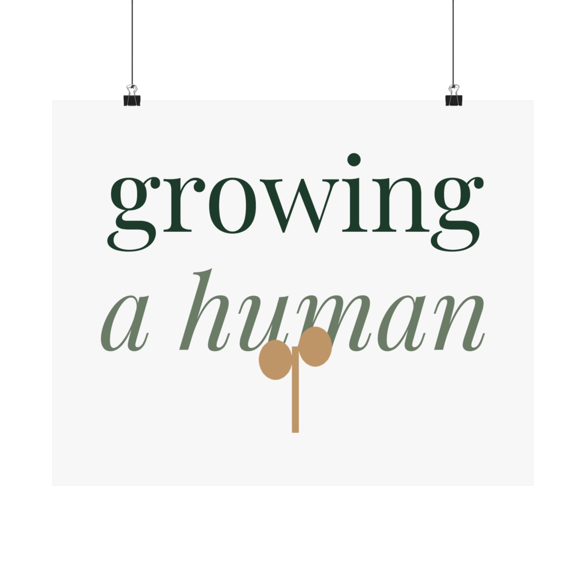 Growing a human Art Print