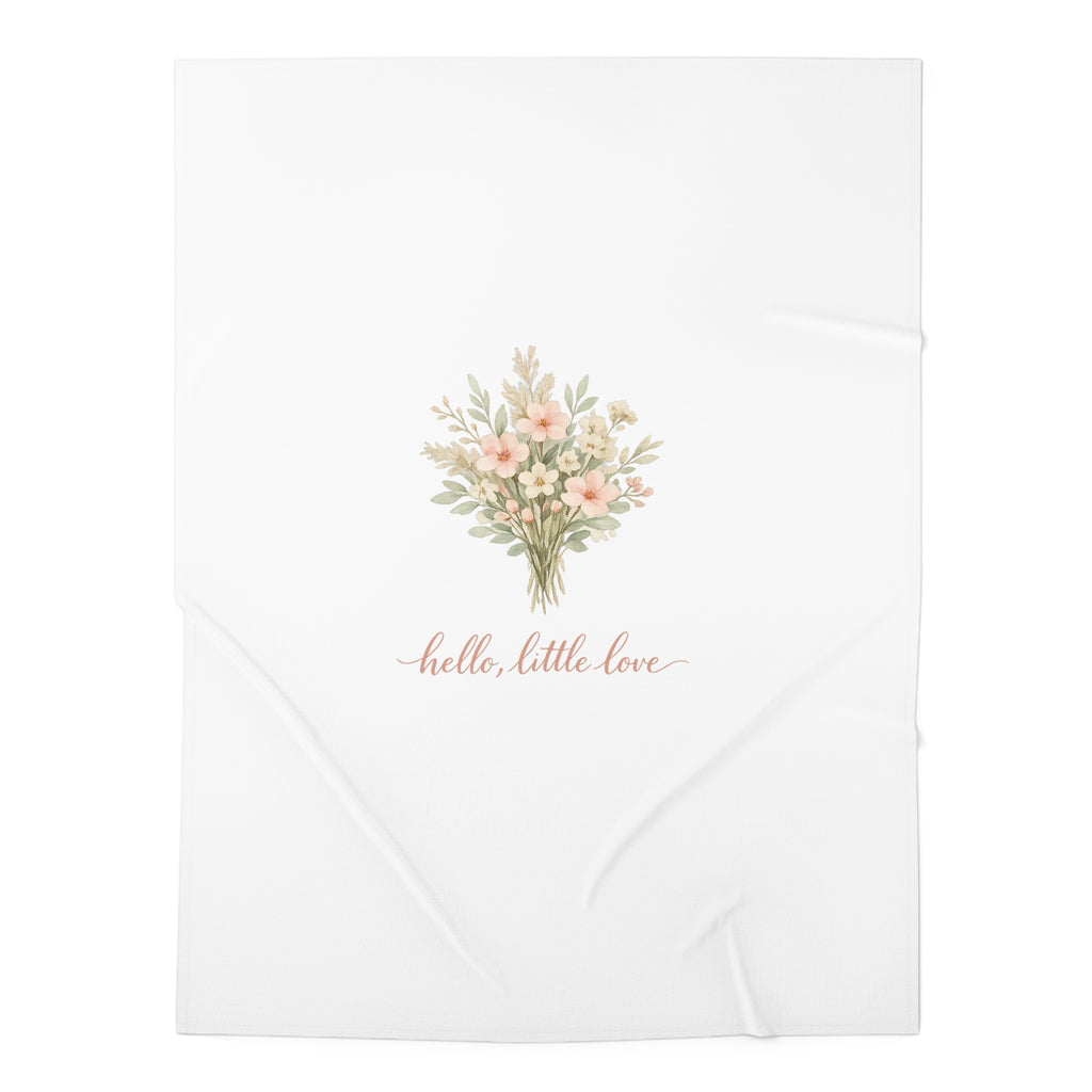 Hello little Love Swaddle Blanket