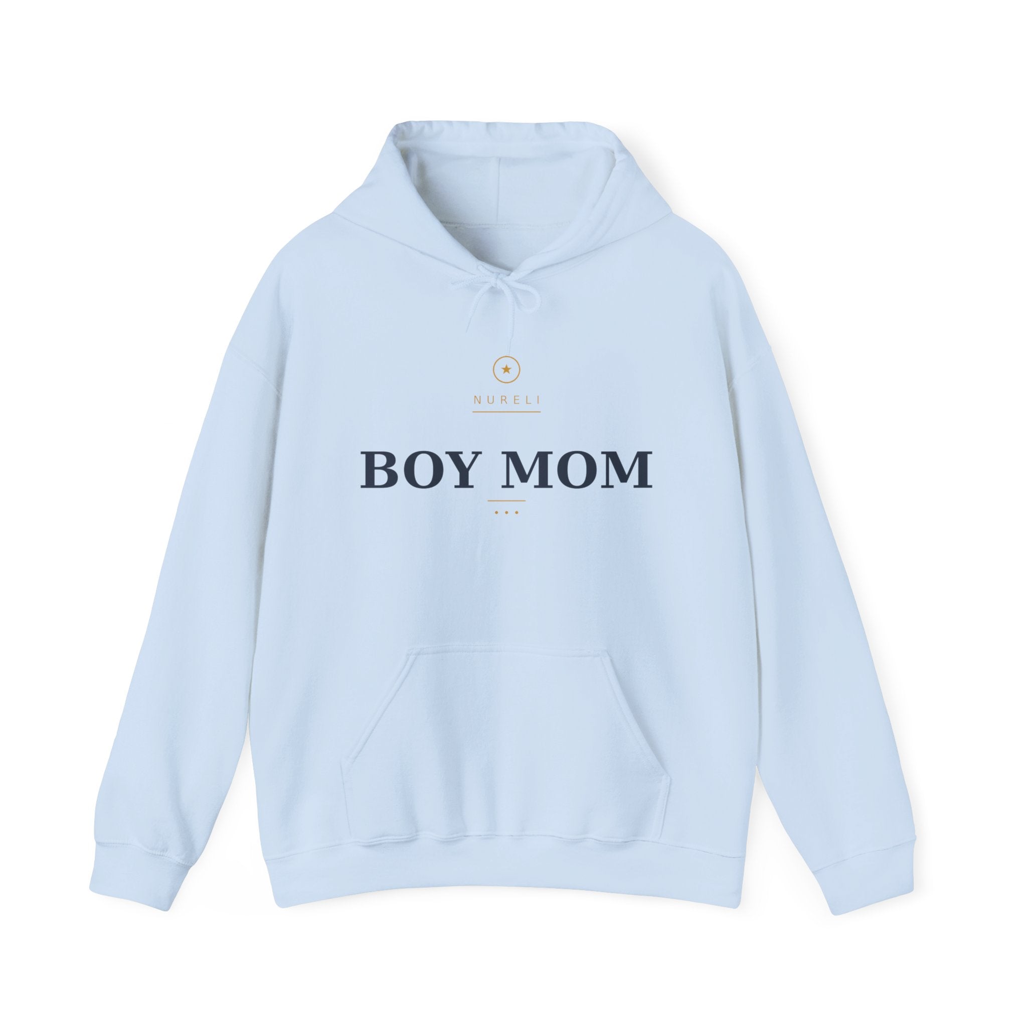 Boy Mom Hoodie — Minimal 'Boy Mom' Pullover for Proud Moms