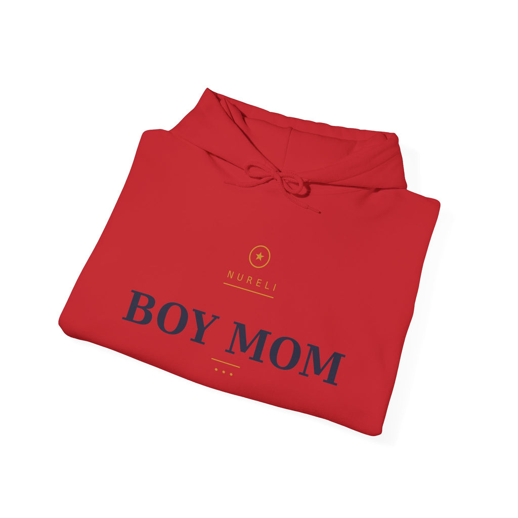 Boy Mom Hoodie — Minimal 'Boy Mom' Pullover for Proud Moms