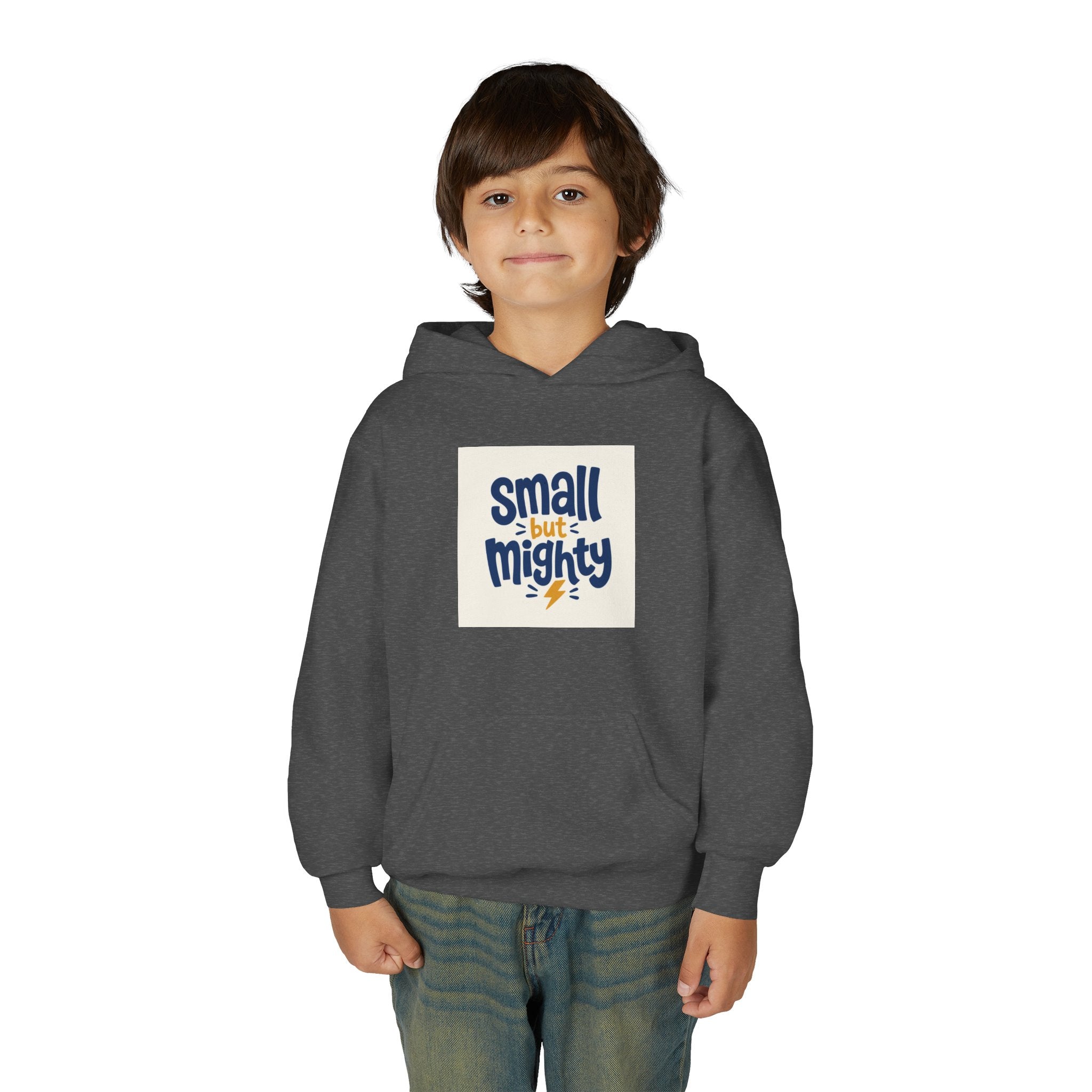 Small But Mighty Kids Hoodie from the Nureli collection, view 42