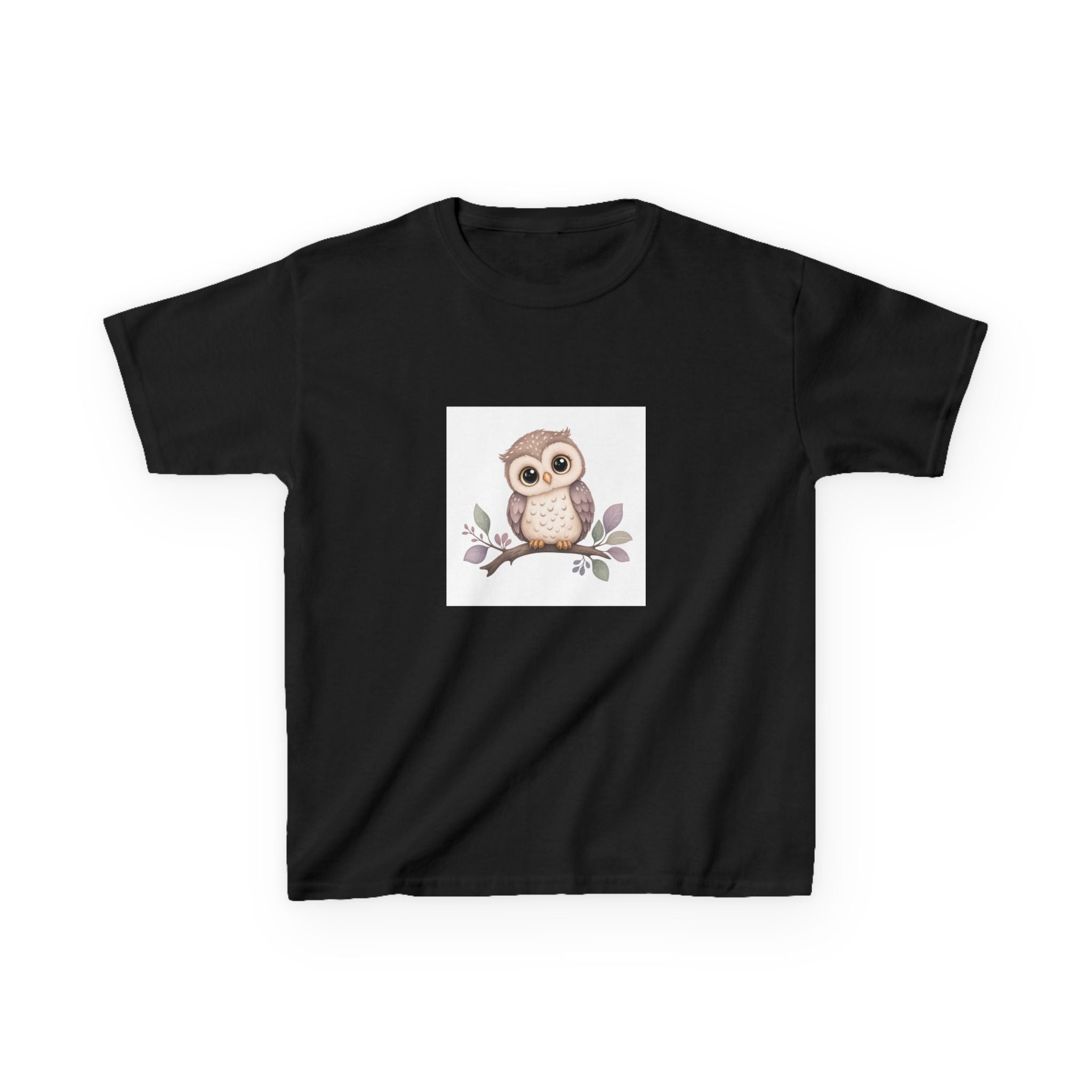 Wise Little Owl soft kids tee from the Nureli collection, view 3