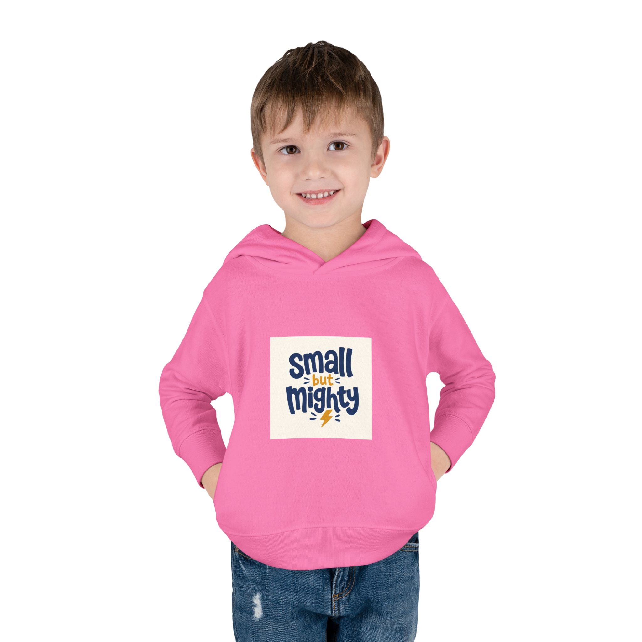 Small But Mighty Toddler Hoodie from the Nureli collection, view 54