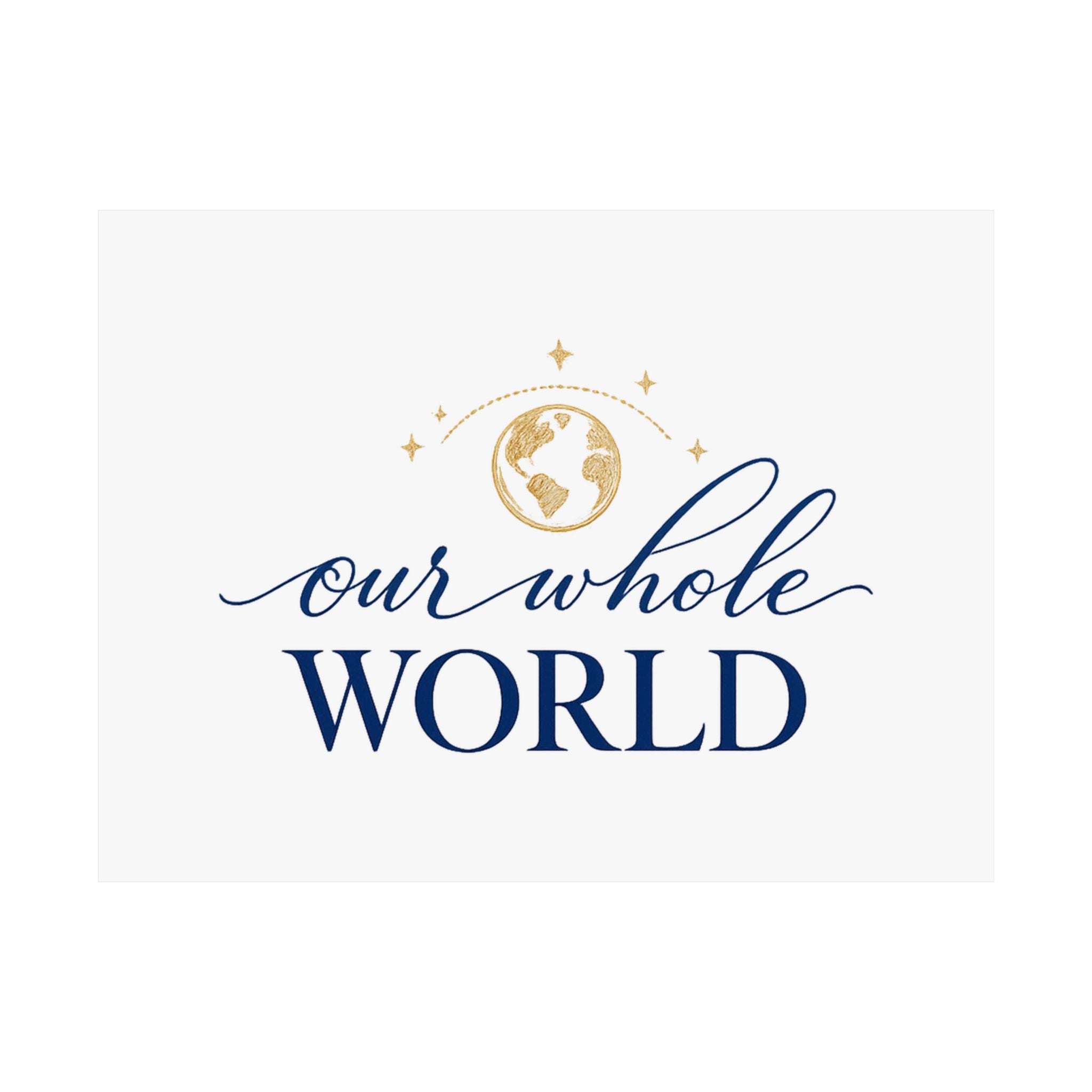 Our Whole World wall art print from the Nureli collection, view 3