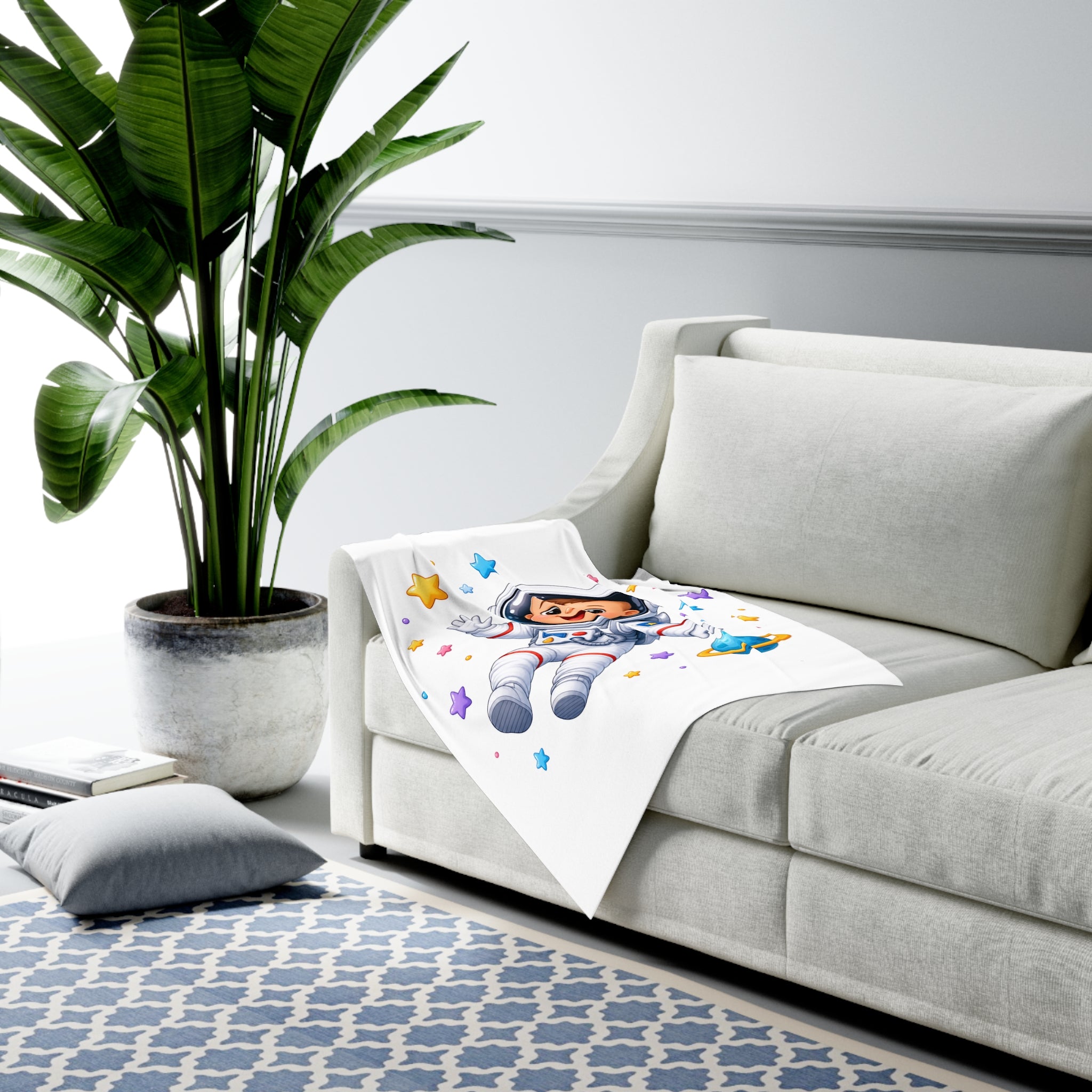 Little Astronaut Baby Swaddle Blanket — Nureli Kids
