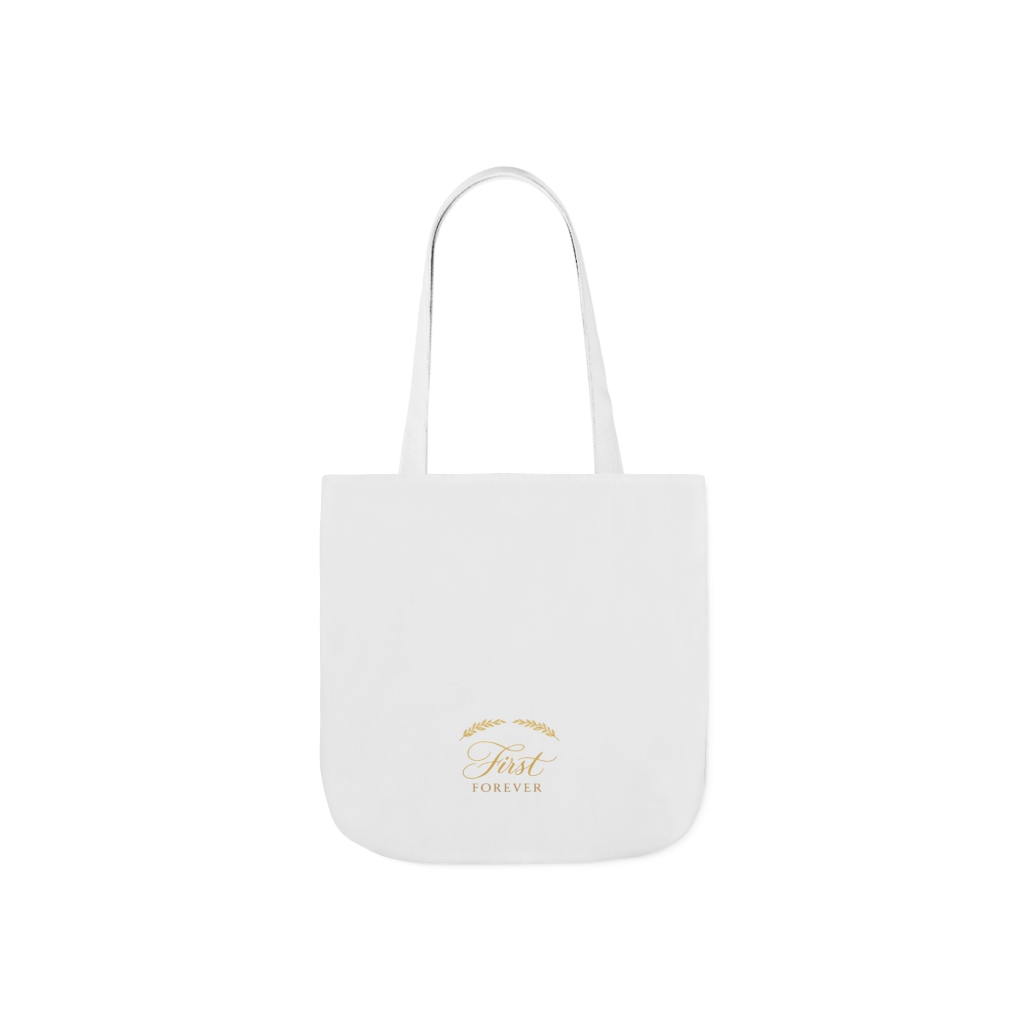 First & Forever canvas tote bag from the Nureli collection, view 6