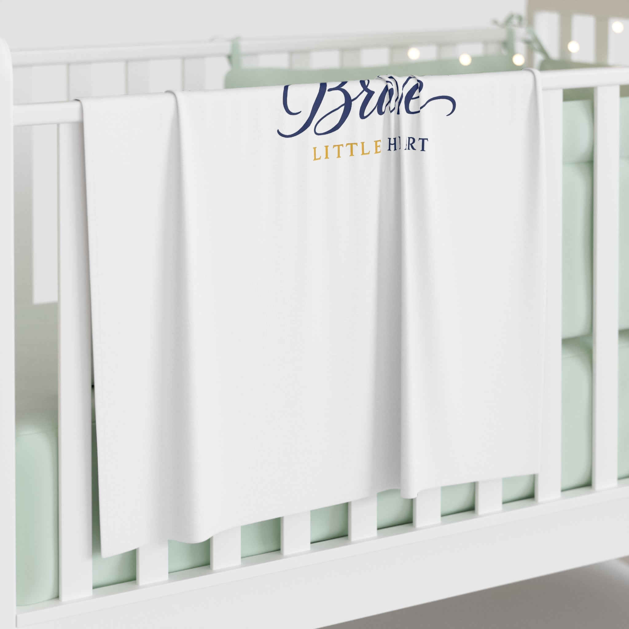 Brave Little Heart Swaddle Blanket