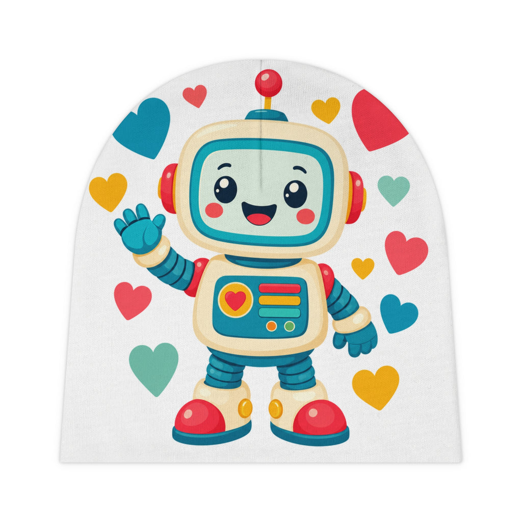 Beep Boop Robot Baby Beanie — Nureli Kids