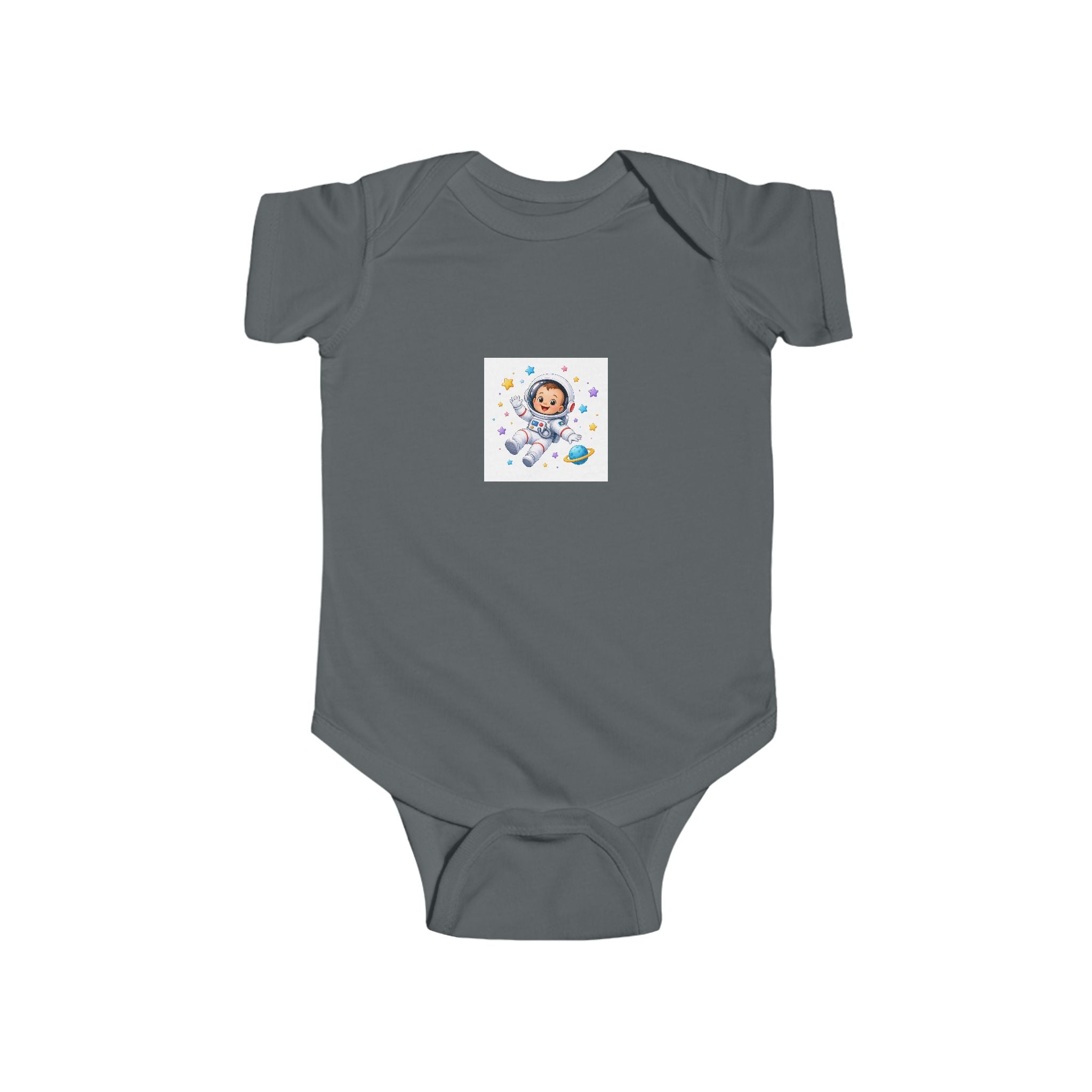 Little Astronaut soft baby bodysuit from the Nureli collection, view 7