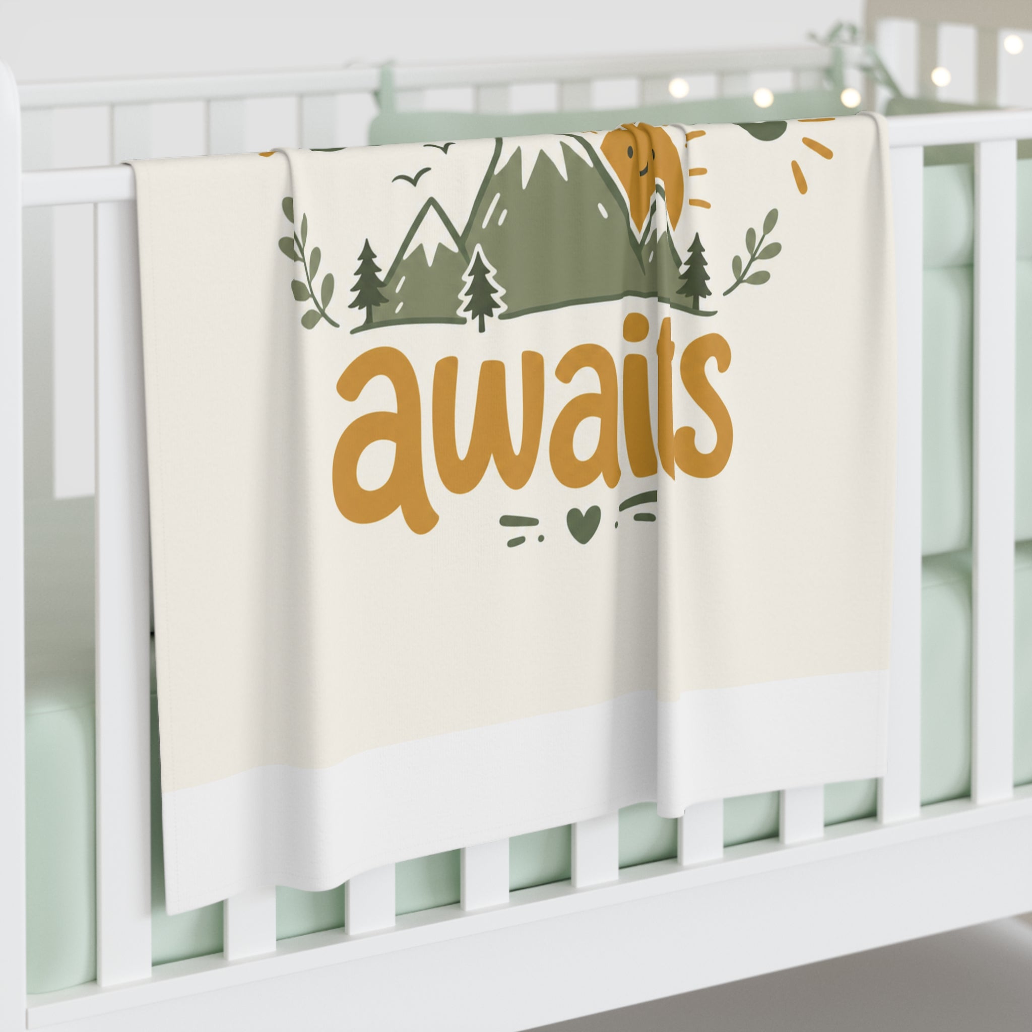 Adventure Awaits Baby Swaddle Blanket - Nureli Kids