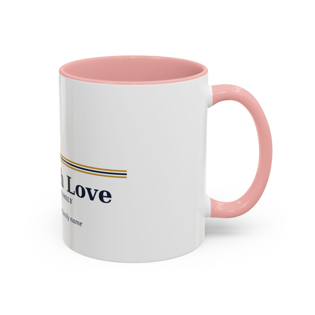 Est. With Love Family Crest ceramic coffee mug from the Nureli collection, view 11