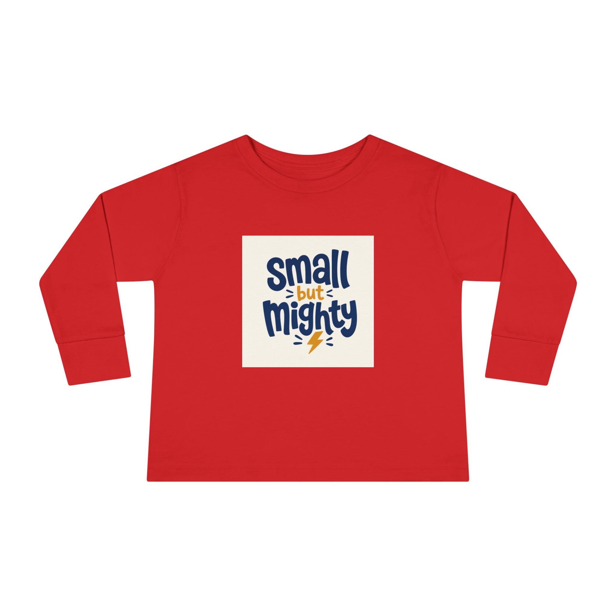 Small But Mighty Toddler Long-Sleeve Tee from the Nureli collection, view 8