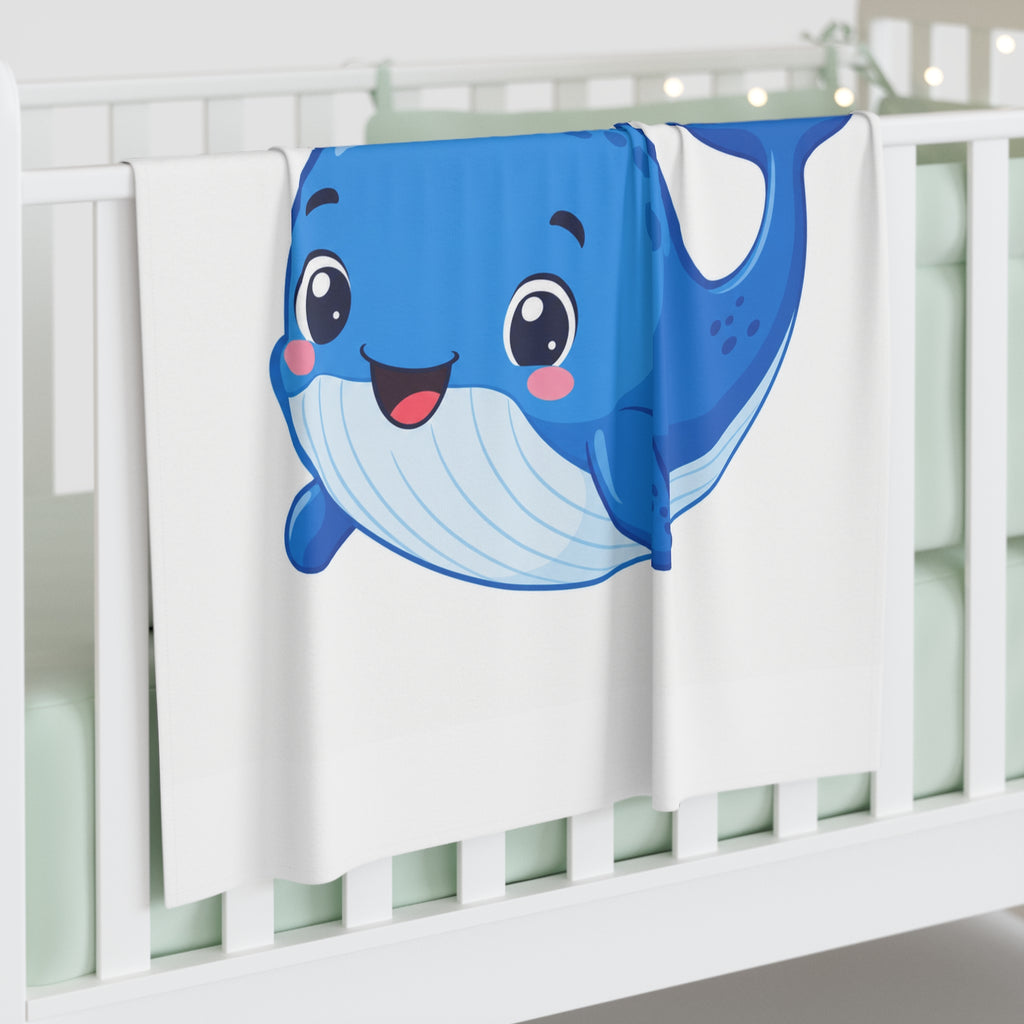 Happy Whale Baby Swaddle Blanket — Nureli Kids