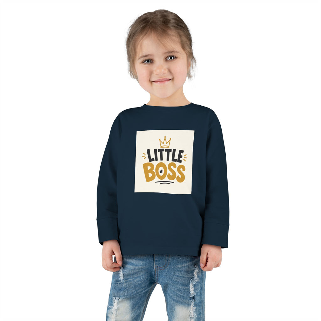 Little Boss Toddler Long-Sleeve Tee from the Nureli collection, view 26