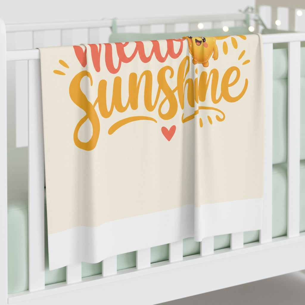 Hello Sunshine soft baby swaddle blanket from the Nureli collection, view 3
