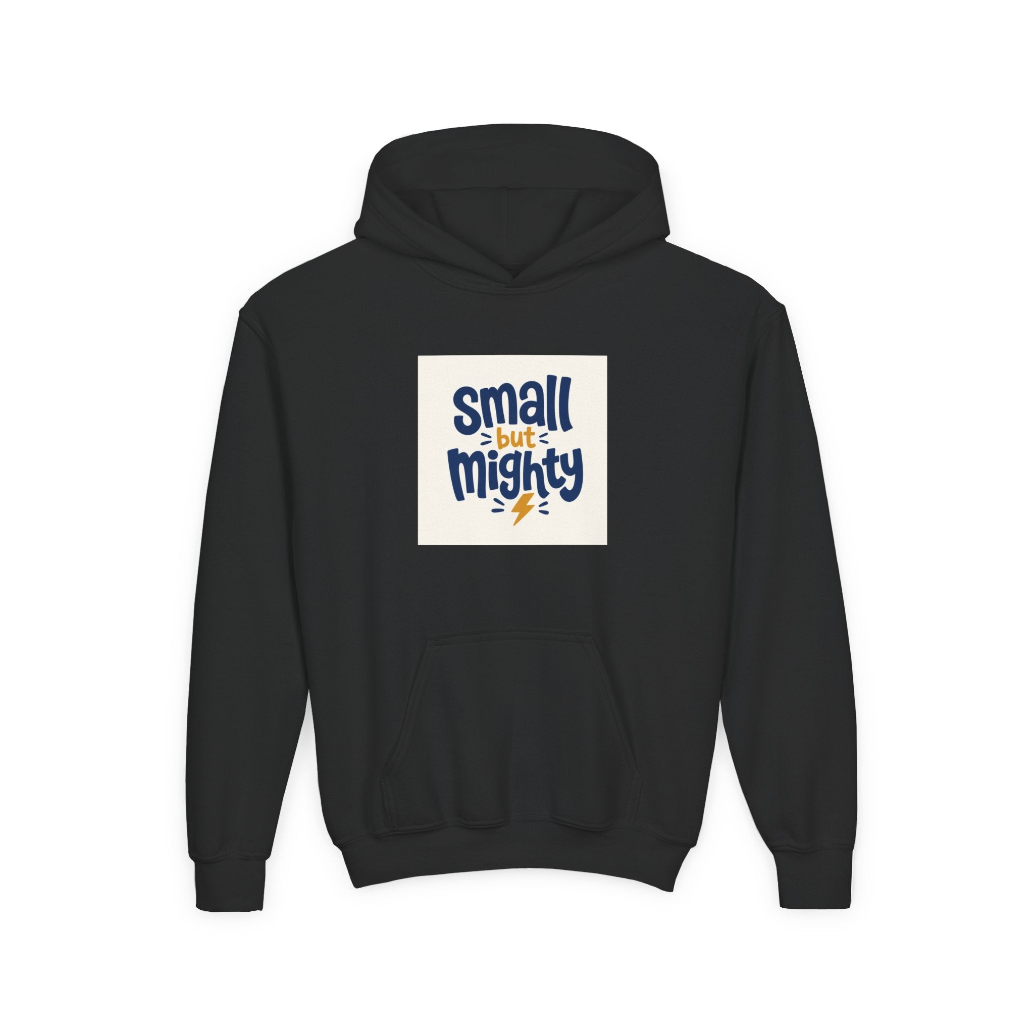 Small But Mighty Kids Hoodie from the Nureli collection, view 2